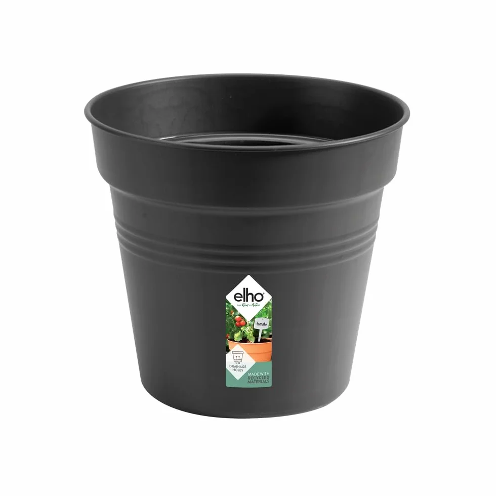 Elho Green Basics Pot De Culture 35 - Ø 35 x H 32.2 cm - Noir/Living Noir