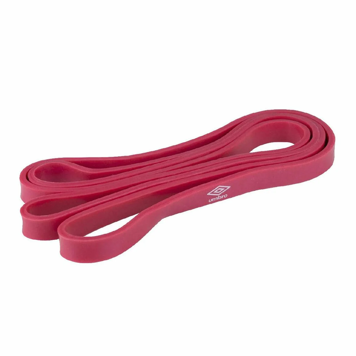 Umbro Bande Elastique Musculation 25KG - Appareil Musculation - Élastique de Fitness pour Entraînement en Force et Réhabilitation - Fitness Materiel - 208 x 4,5 x 1,7 cm - Plastique - Rouge