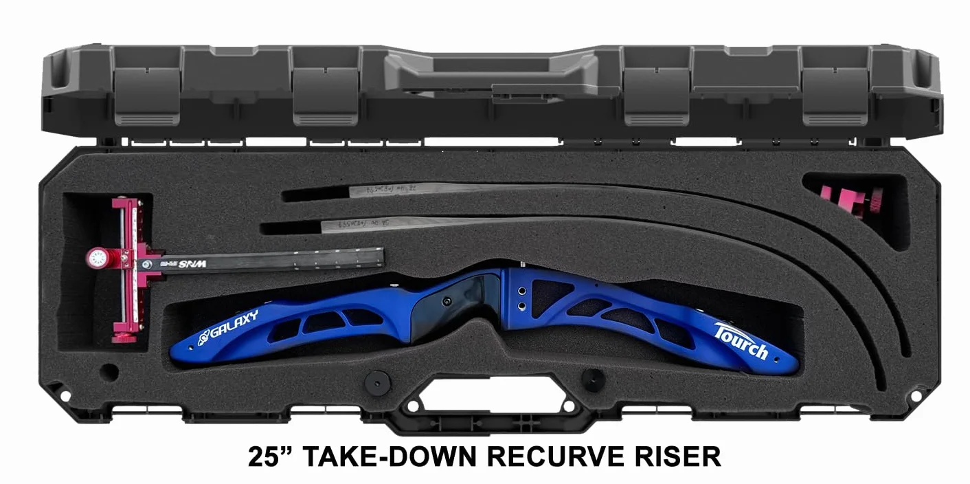 MTM BC34TD Étui Rigide pour Archet recourbé Takedown - Rangement verrouillable - Approuvé par Les compagnies aériennes - Peut contenir 16 flèches - pour Une Cible ou Un Arc de Chasse - Fabriqué aux