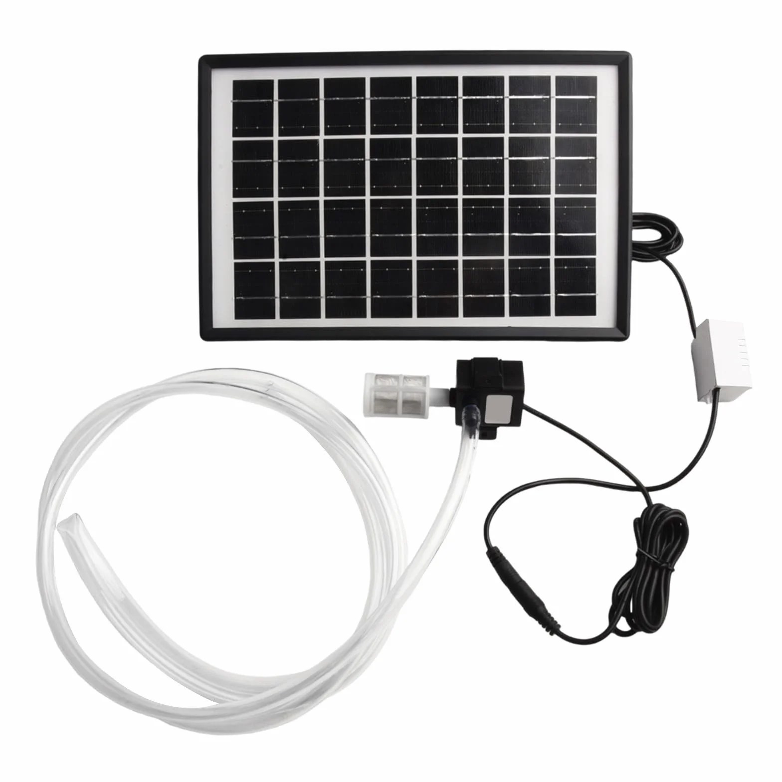 Pompe à eau solaire 6W 9V Panneau solaire 12V Pompe submersible Débit 240 L/h pour aquarium étang fontaine
