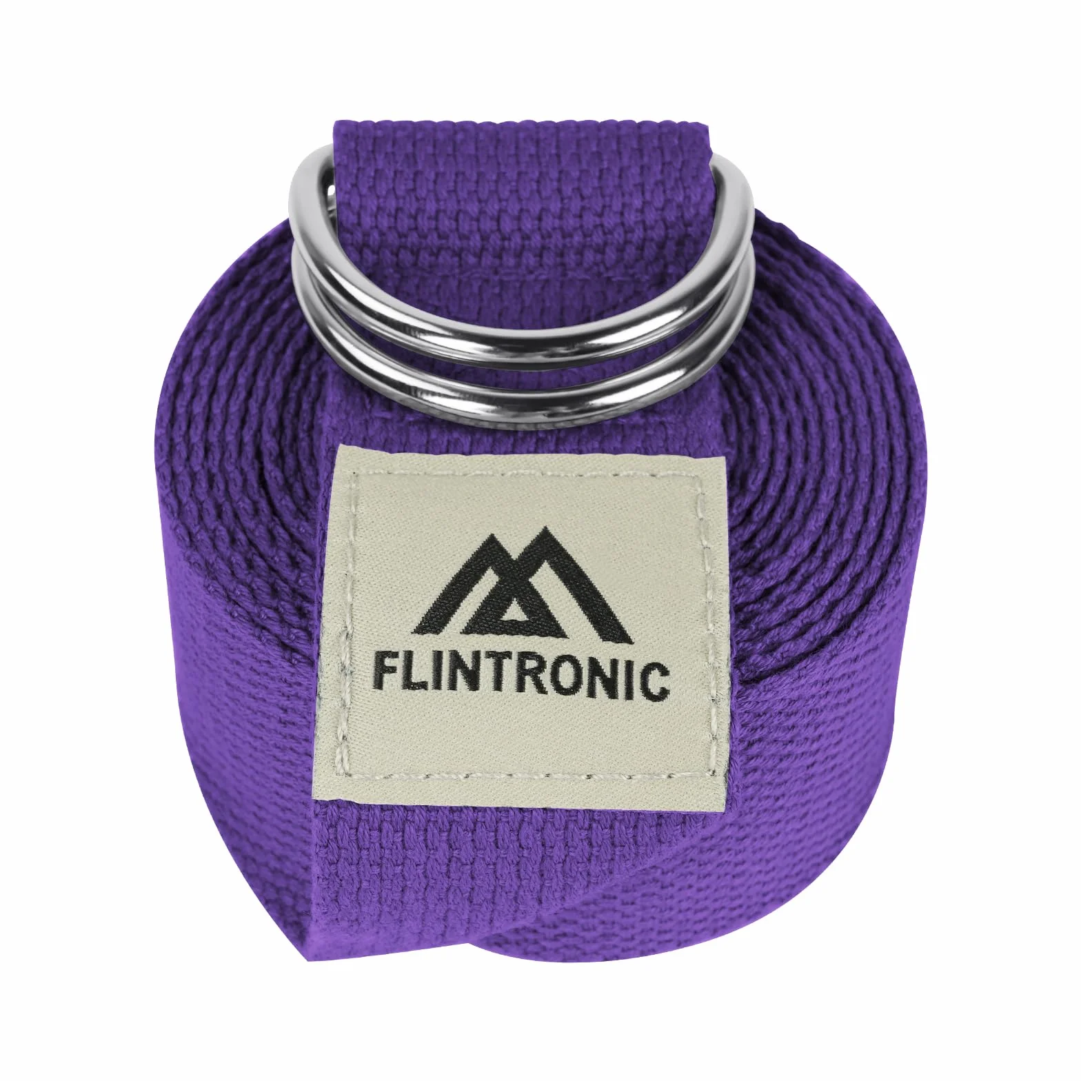 Flintronic Sangle de Yoga, Ceinture de Yoga Réglable, 100% Coton Sangle Yoga Strap, Ceinture Yoga avec Fermeture en Métal Boucle en D, pour Yoga Pilates Gym Danse, Les Yogis Débutants et Confirmés