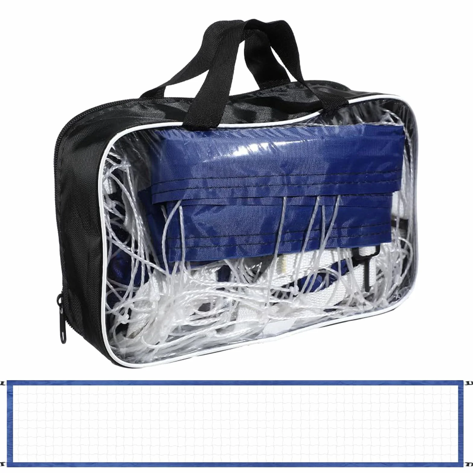 Filet de volley-ball aquatique 4 m – Séparateur de piscine portable en maille pour sports aquatiques