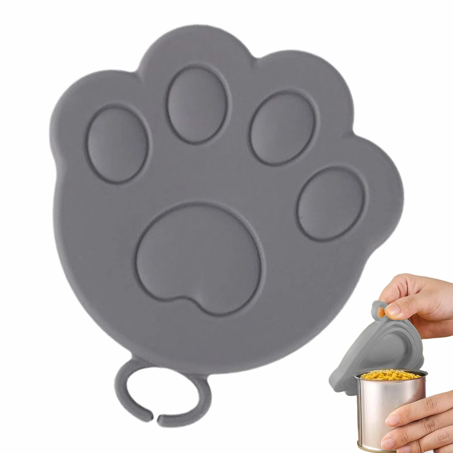 Couvre-canettes en silicone en forme de chat avec fermeture hermétique anti-goutte réutilisable pour bols et tasses