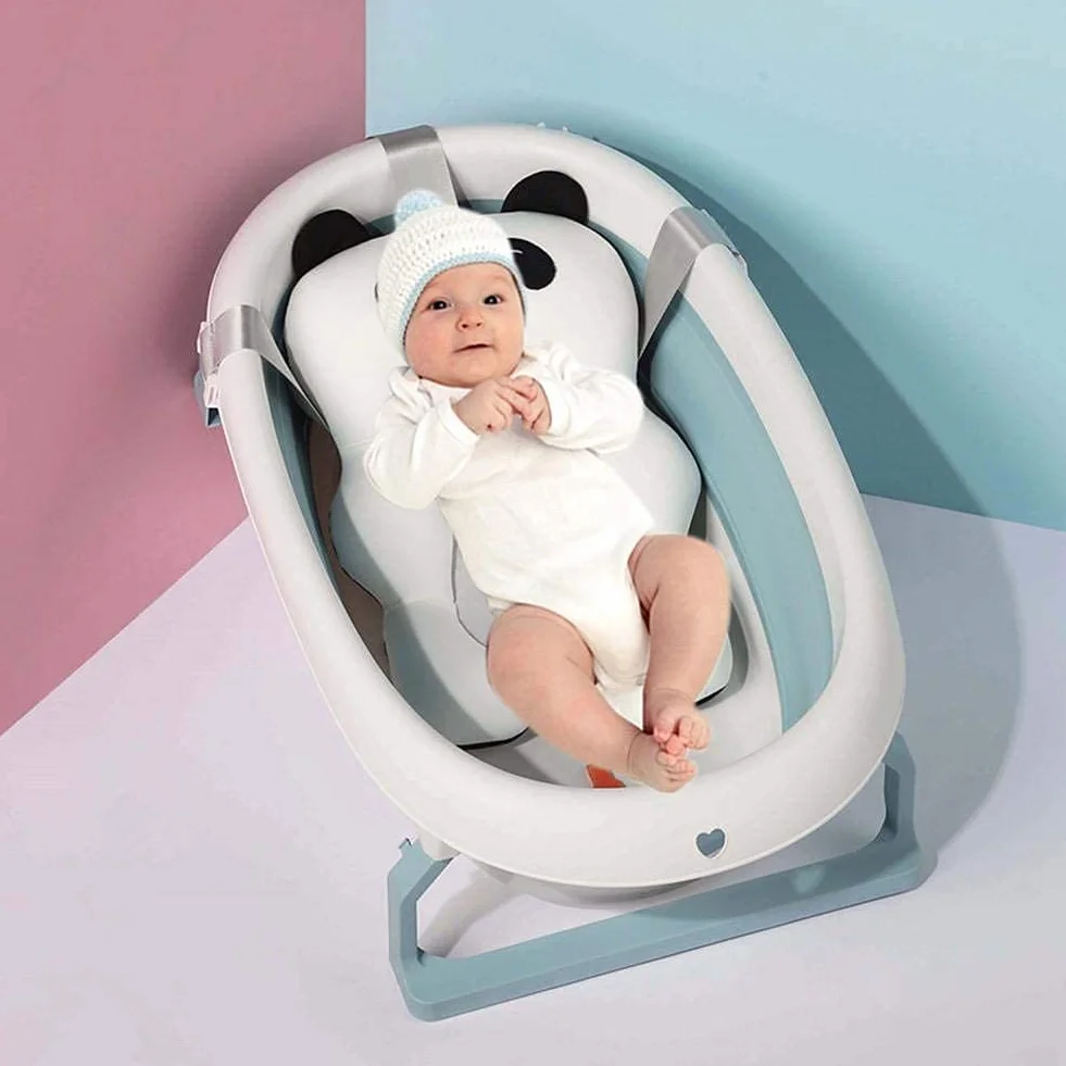 Tapis de Bain Flottant Pour Bébé Coussin Antidérapant 0-12 Mois
