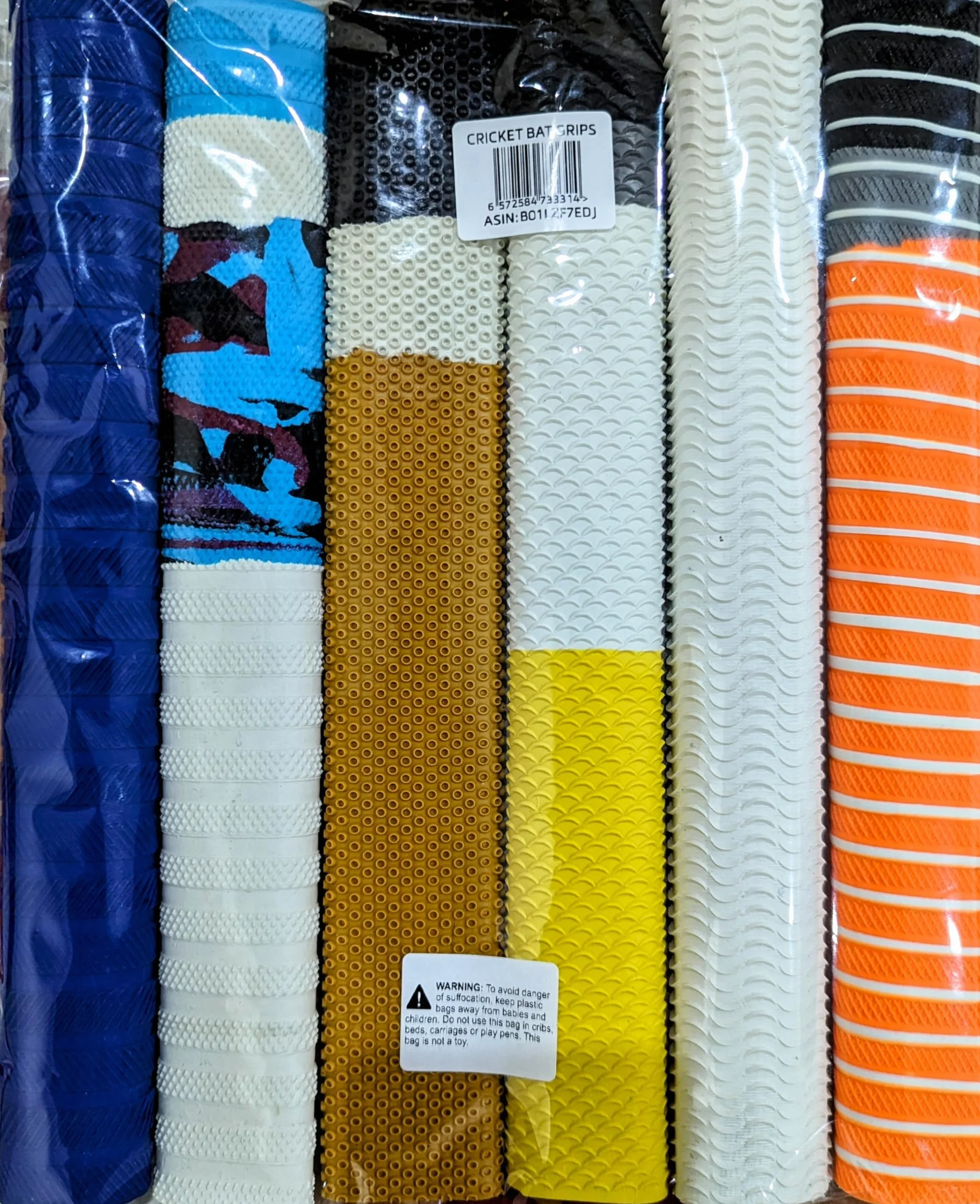 Model Lot de 6 poignées de Rechange en Caoutchouc pour Batte de Cricket Styles Assortis