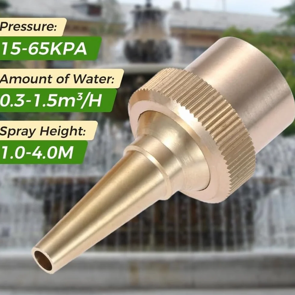 Buse de Pulvérisation Directe 1/2" Laiton DN15 pour Jardin Étang Fontaines