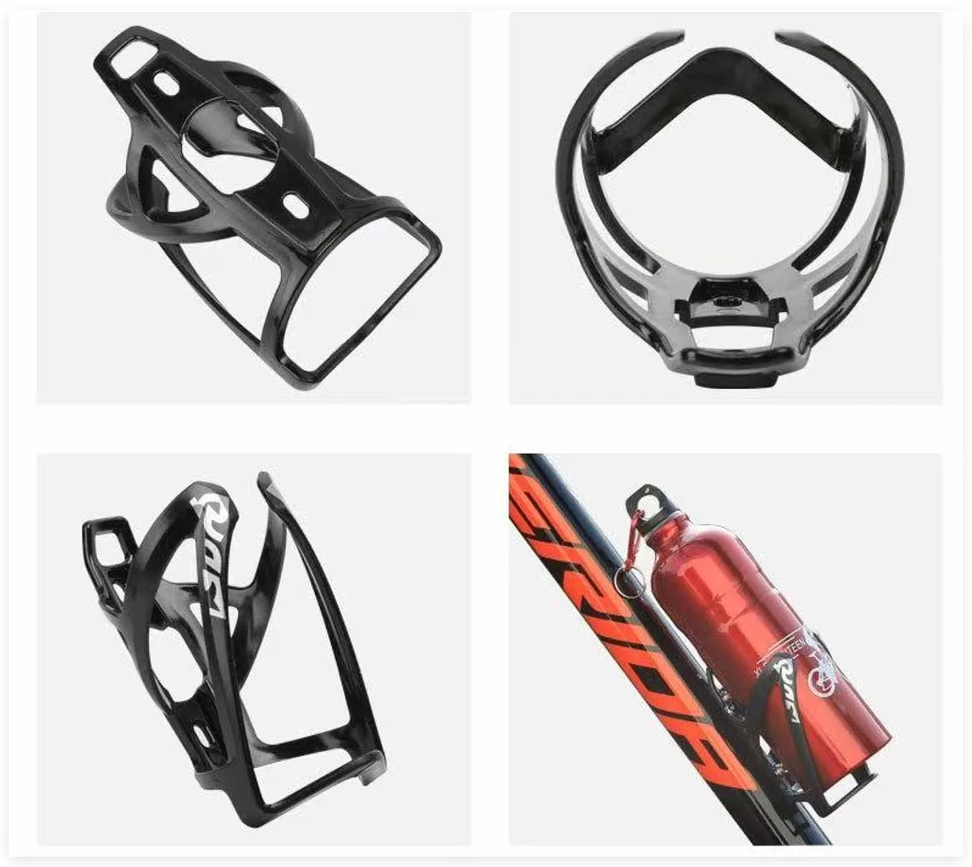 Porte-bidon Universel léger pour VTT et vélo de Route. Fixation Rapide et étanche, Compatible avec Tous Les Cadres