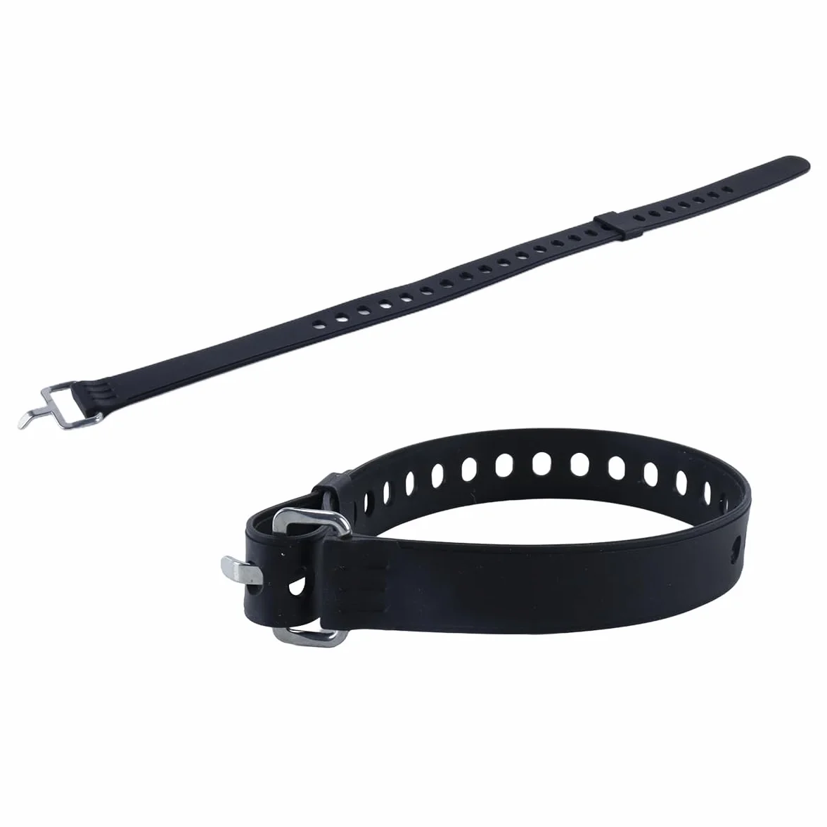 Lot de 4 sangles réglables pour raquettes à neige, pour snowboard, patins, randonnée et sports de plein air (noir)