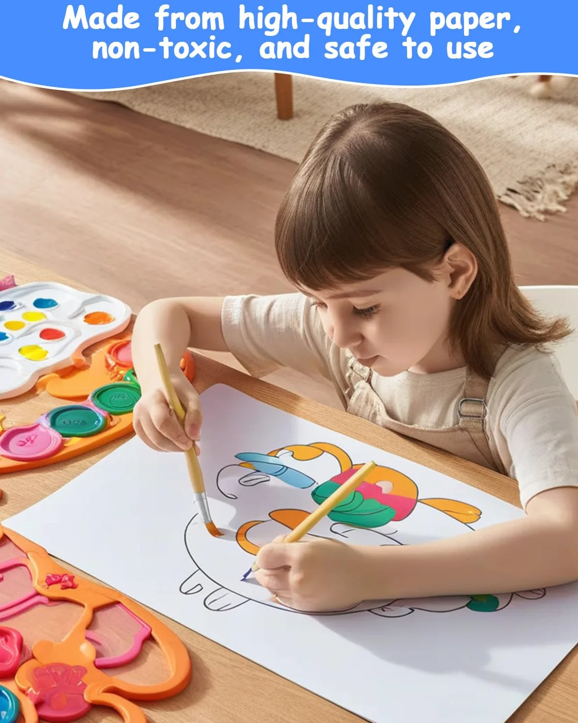 Rouleau de Papier à Dessin Blanc 30 cm x 15 m 70 g/m² pour Enfants et Artistes