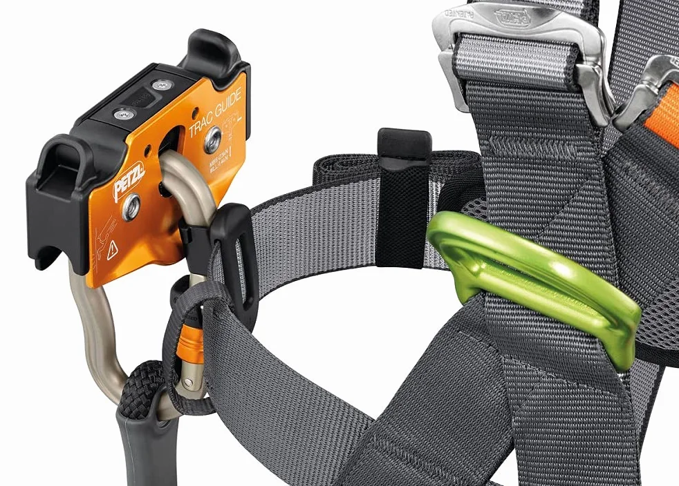 PETZL, Trac Guide, La Pression Optimale De Poulie pour Parcs D'Aventure, Orange, Taille Unique, Unisexe Adulte