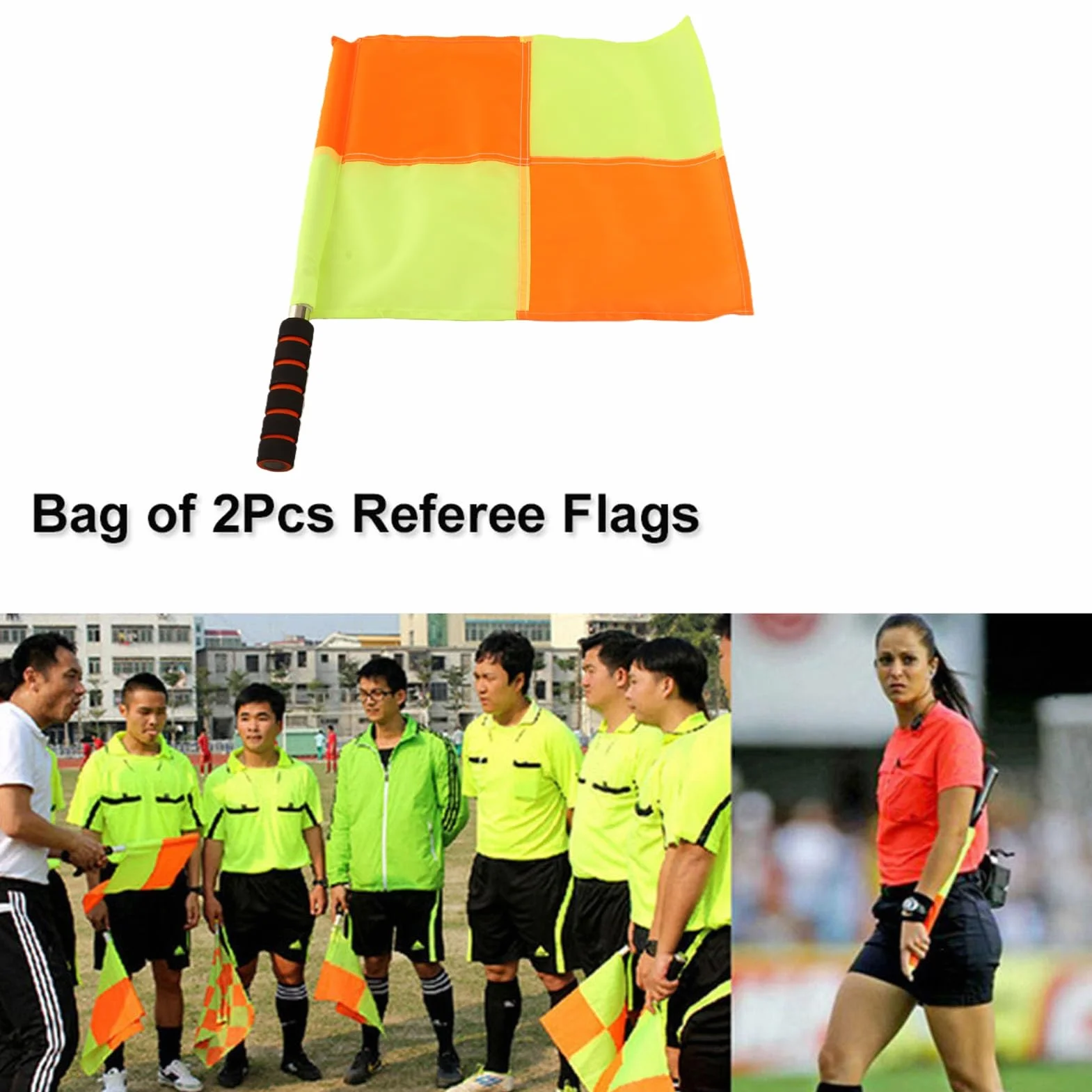 VGEBY Drapeau de la Patrouille Drapeau de Corner Drapeau de Touche pour Arbitre de Football