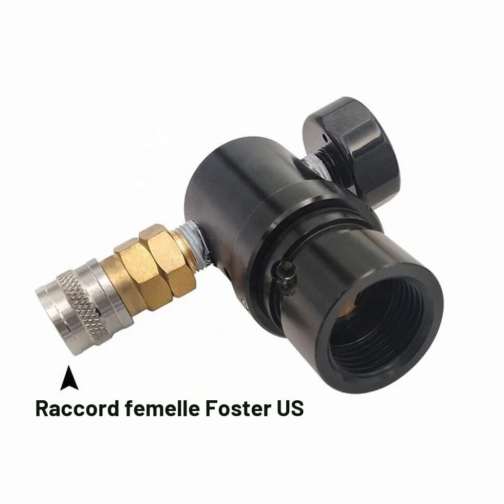 PCP Compresseur air Régulateur HPA Micro MR US Foster 2000 psi, 40-200 PSI pour pistolet à air Paintball, indicateur de valve