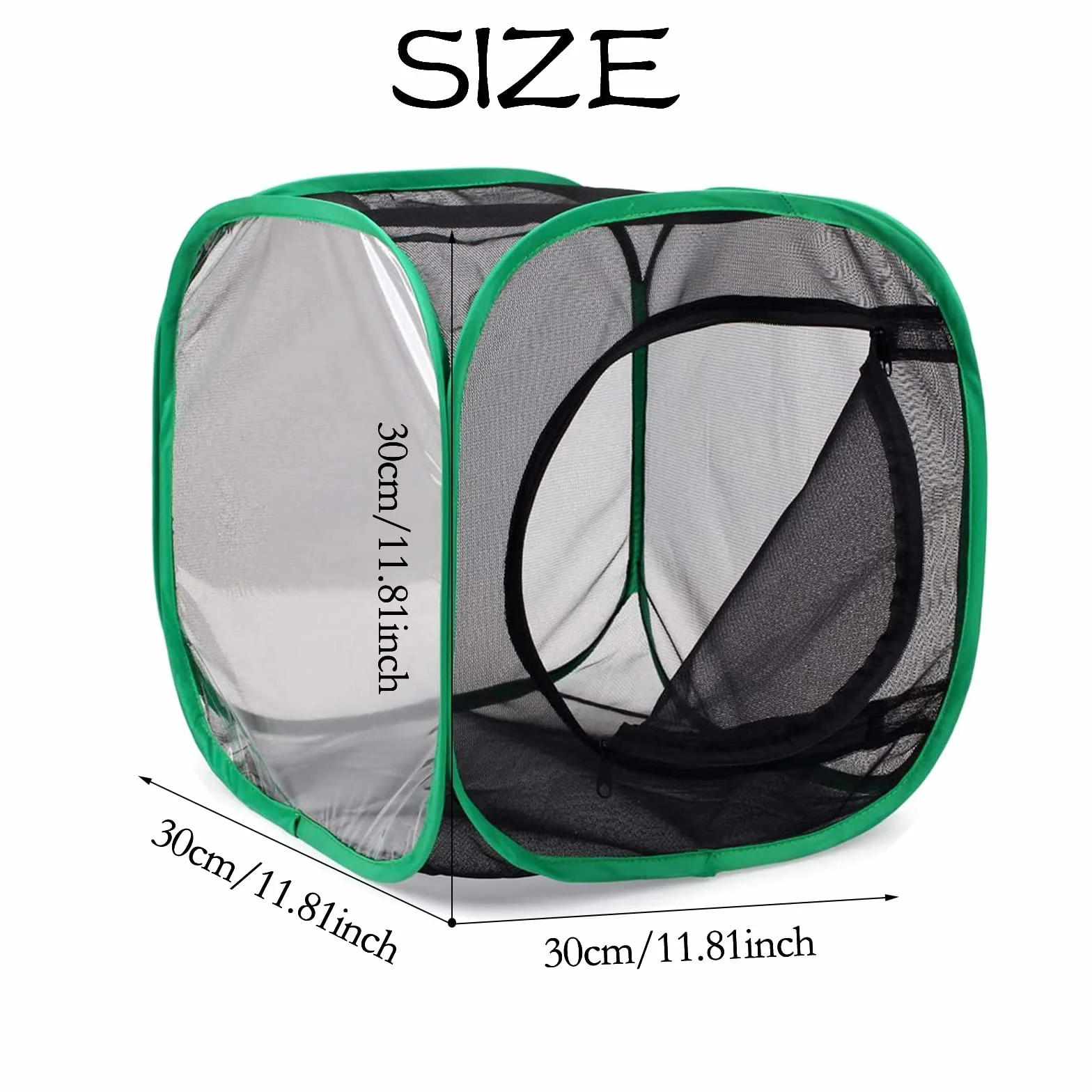 Hôtel à Insectes Pliable avec Cage Transparente pour Papillons