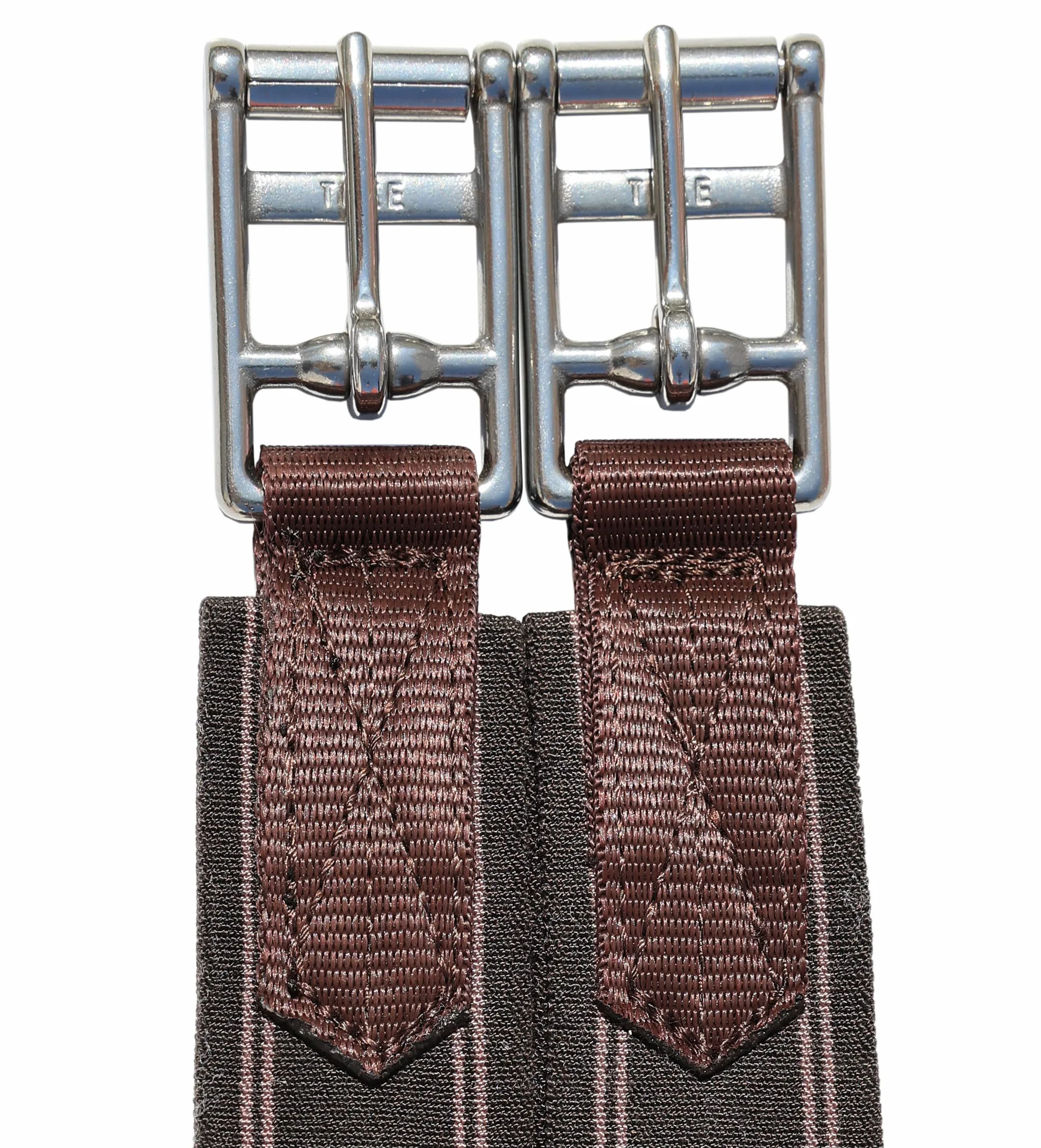 T TEKE Sangles anglaises quotidiennes pour chevaux : rembourré avec polaire, élastique double face robuste et boucles en acier inoxydable (tailles 96,5 - 142,2 cm)