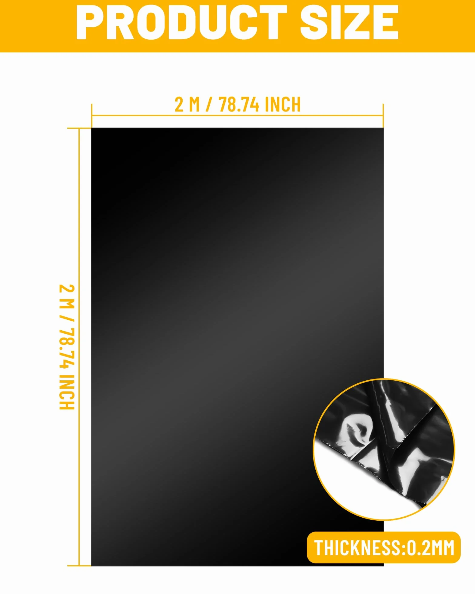 Bache Bassin Liner pour Poissons Jardin 2x2m Membrane préformée