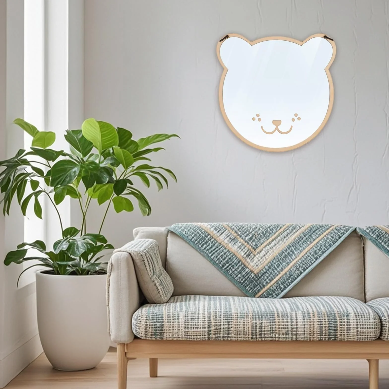 Miroir pour Chambre d'enfant 3D en Acrylique - Autocollants Miroir Enfants avec Planche - Petit Miroir Suspendu Décoration Chambre