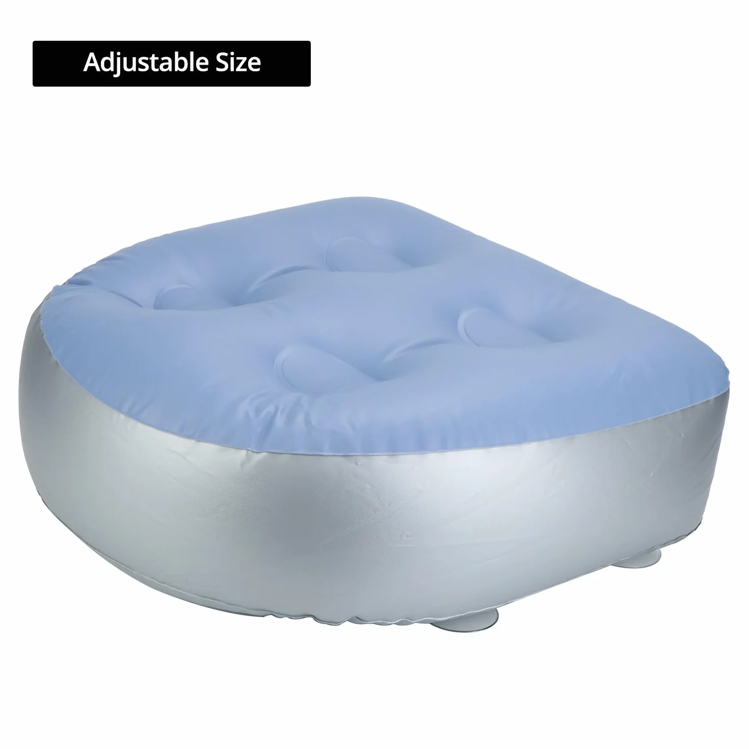 QWORK 2 Pièces Coussin de Siège Gonflable Spa Baignoire avec 4 Ventouses