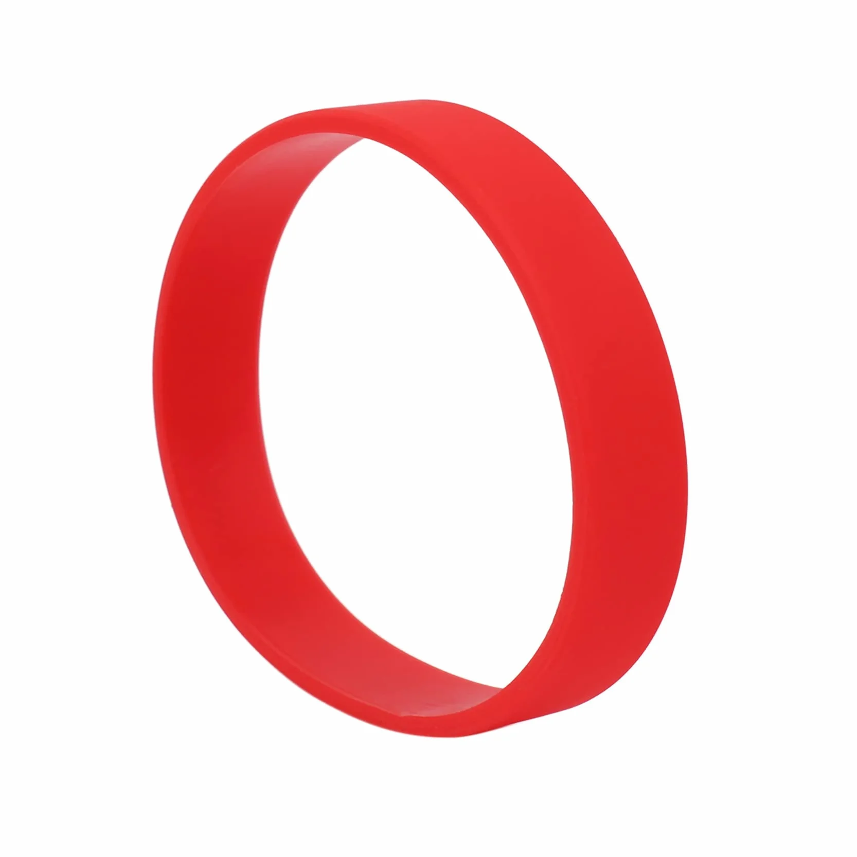 Bracelet élastique en caoutchouc de silicone rouge, 7 9 inch, Caoutchouc de silicone