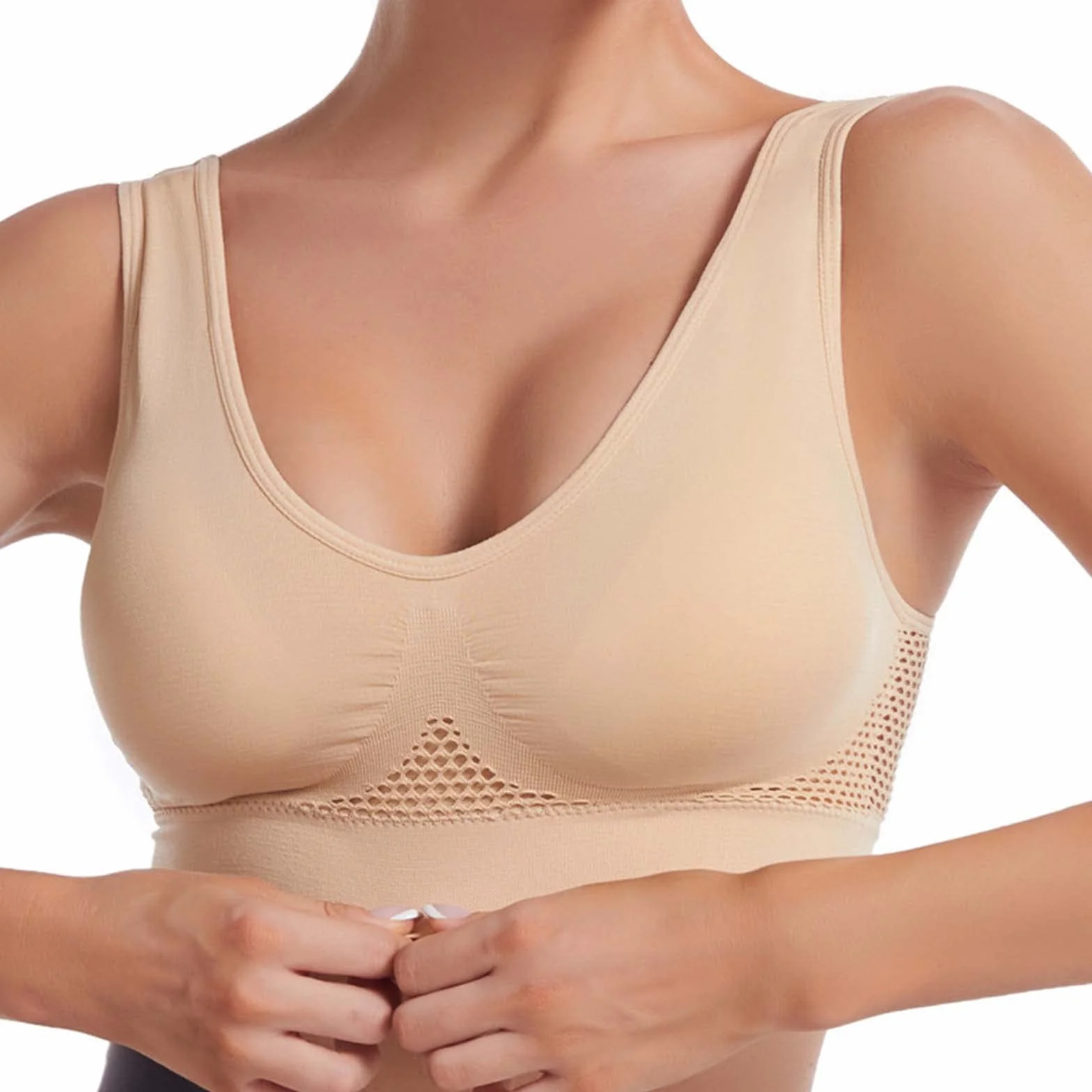 Soutiens-Gorge Sport Respirant Confortable sans Fil Femme