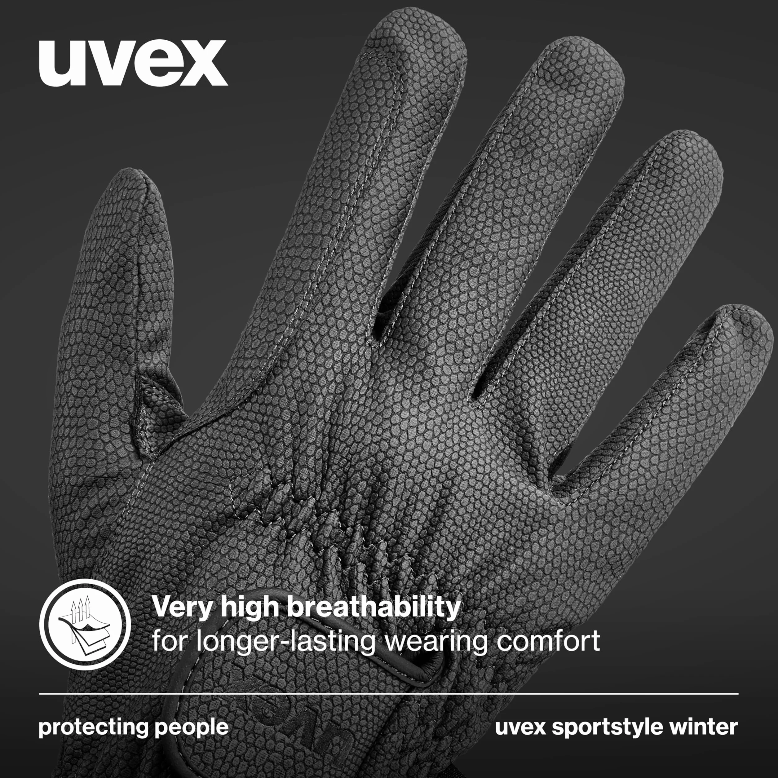 Uvex Sportstyle Winter - Gants d’équitation Élastiques pour Hommes et Femmes - Excellente Adhérence et Durable - Isolation Thinsulate
