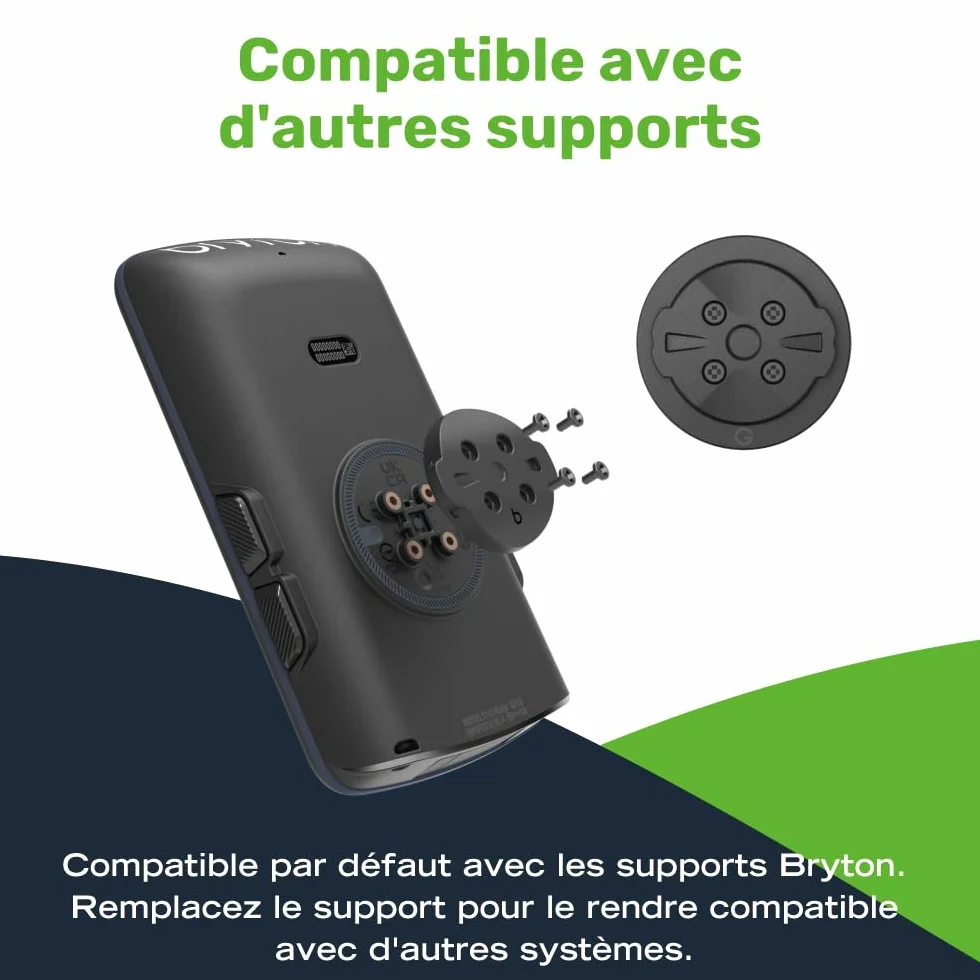 Bryton Rider S810 Compteur GPS Vélo avec écran Couleur 3,5" en Verre incurvé 2,5D, autonomie 50 h, Carte Europe Hors Ligne, Navigation Virage par Virage, Ant+/BLE, Segments Strava Live