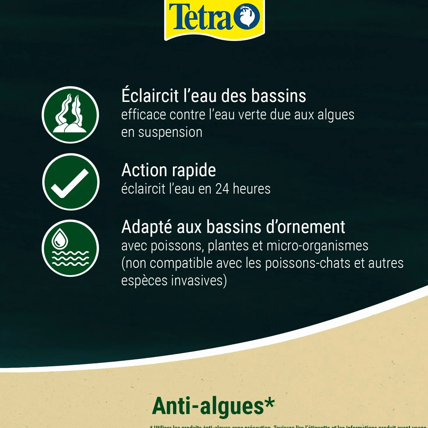 Tetra Pond AlgoRem Traitement Eau Bassin Jardin 500 ml