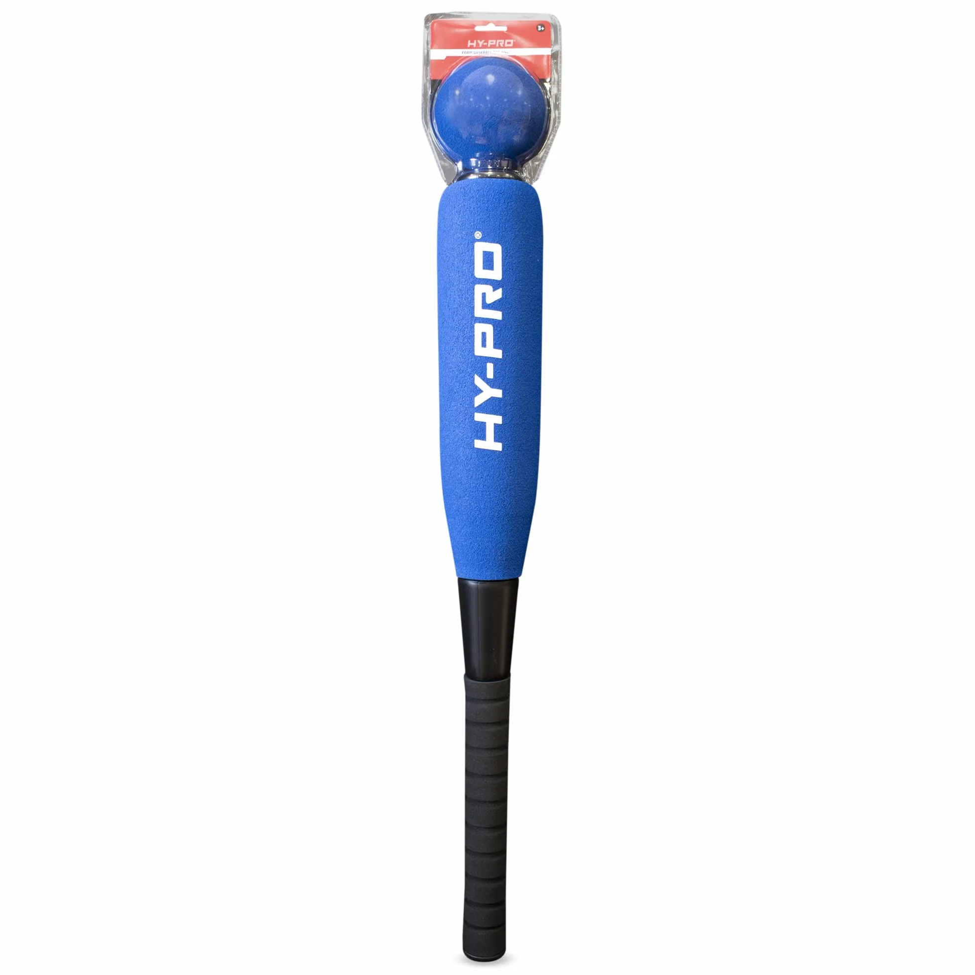 Hy-Pro Ensemble batte et balle de baseball en mousse – Bleu, doux au toucher, idéal pour les enfants, poignée antidérapante, batte en mousse de 61 cm, balle en mousse, jouet doux, jeu en plein air