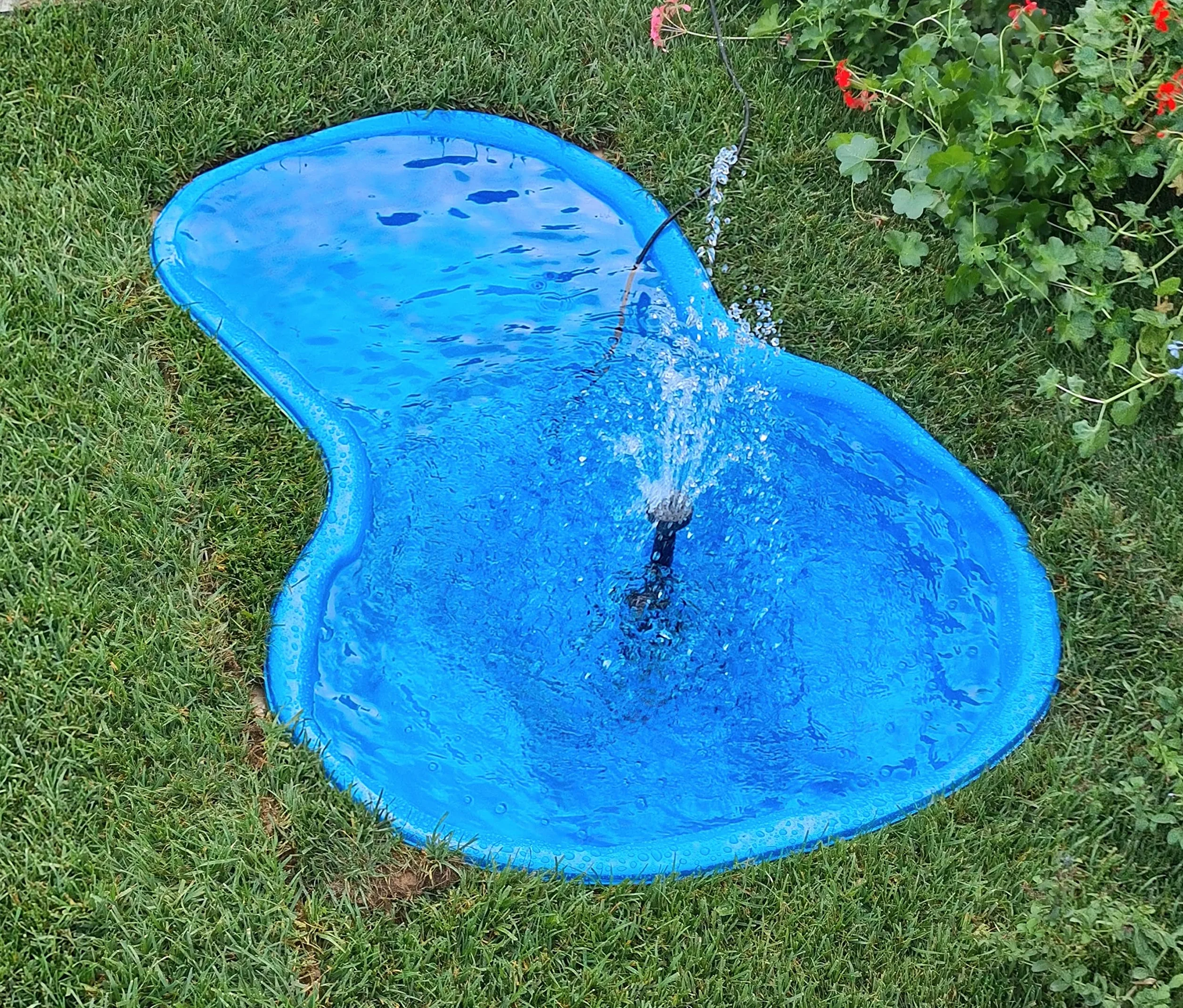 Giardini d'Acqua Étang de jardin préformé bleu clair MOD Brano 220 l 136 x 100