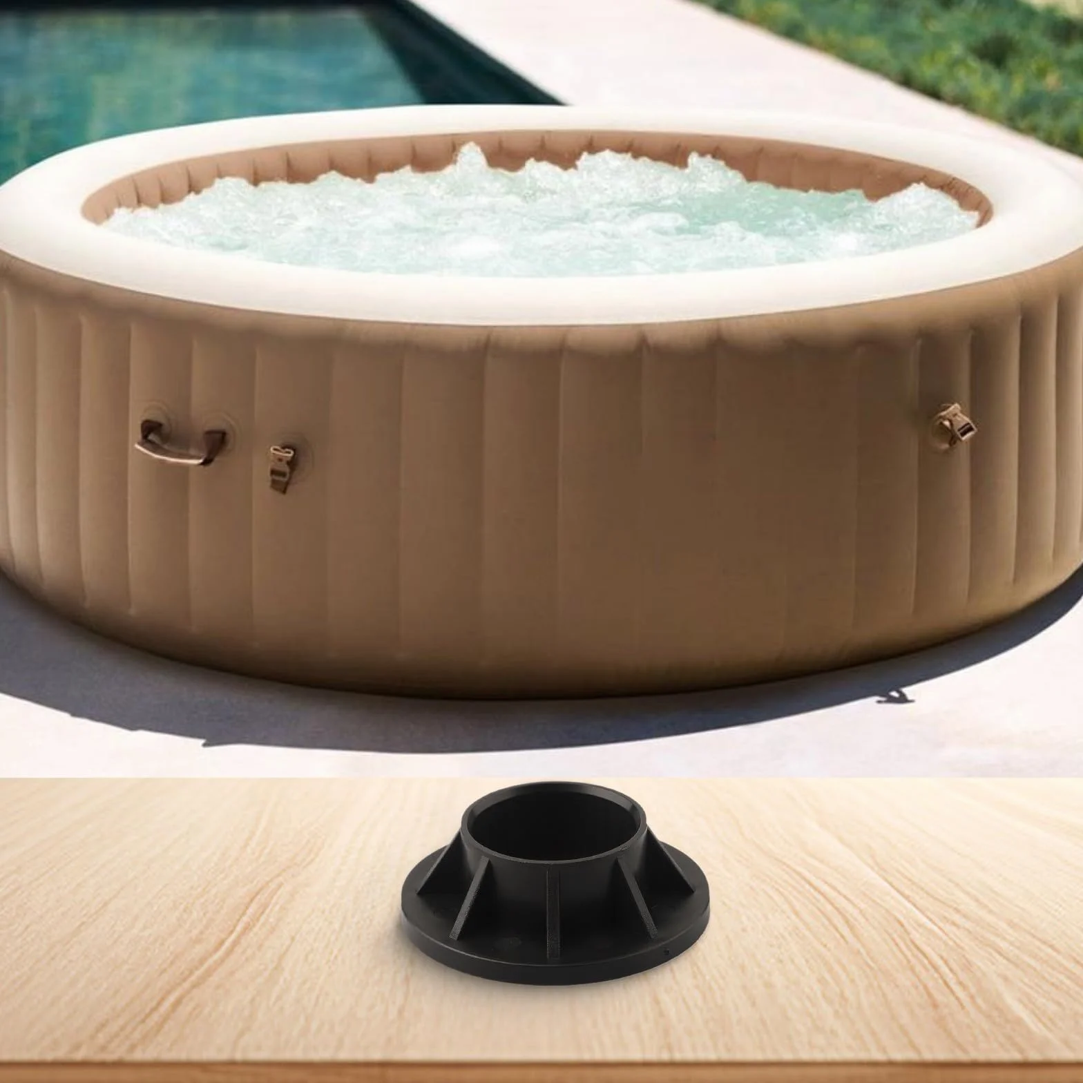 Intex 1824 Lot de 4 embouts en plastique pour cadre de piscine