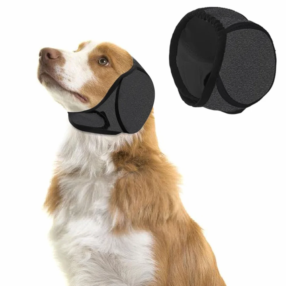 Cache-Oreilles de Natation pour Chien, Bonnet de Bain Imperméable et Réglable pour Petits, Moyens et Grands Chiens