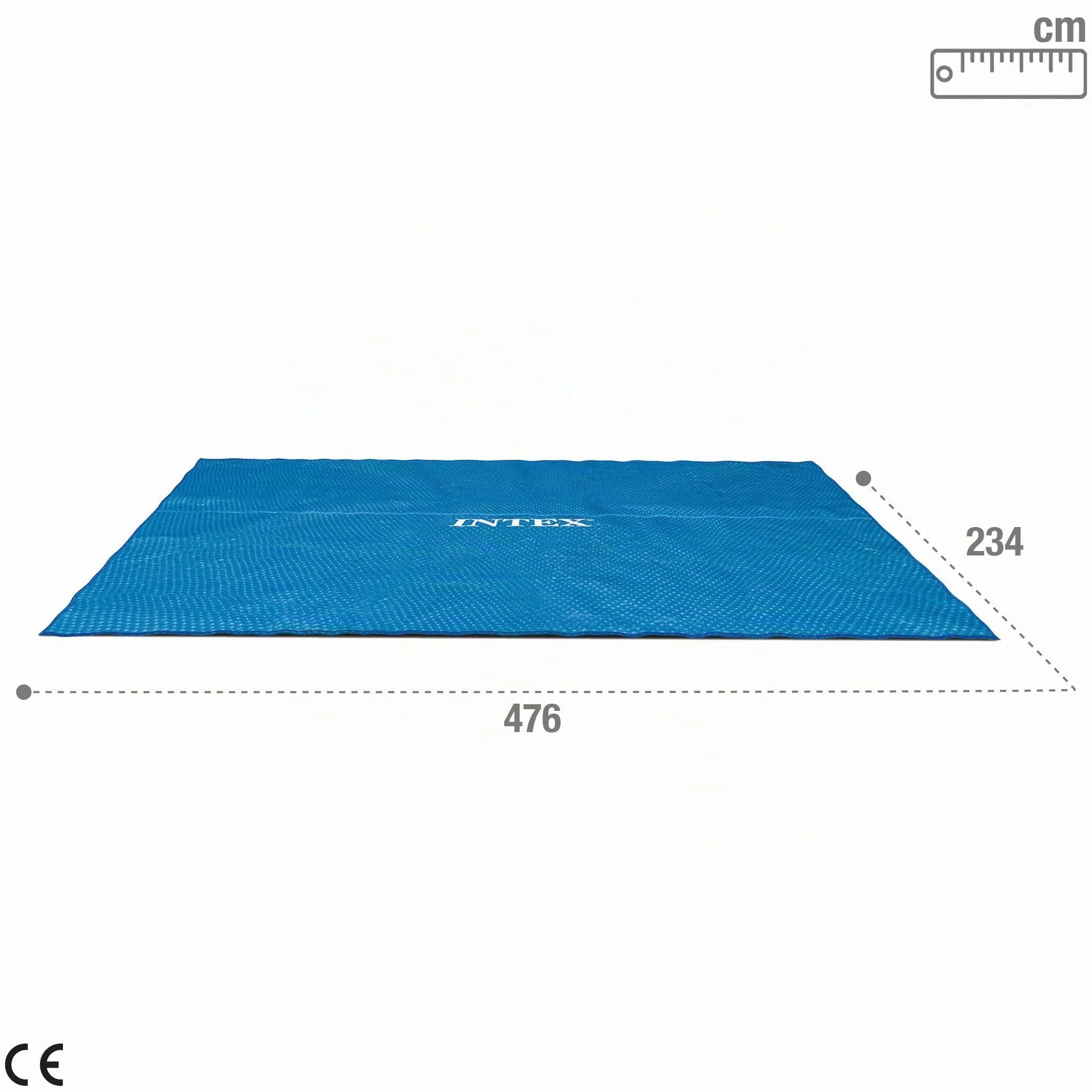 Intex Bâche Solaire rectangulaire Ultra Frame 488 x 244 cm Bleu