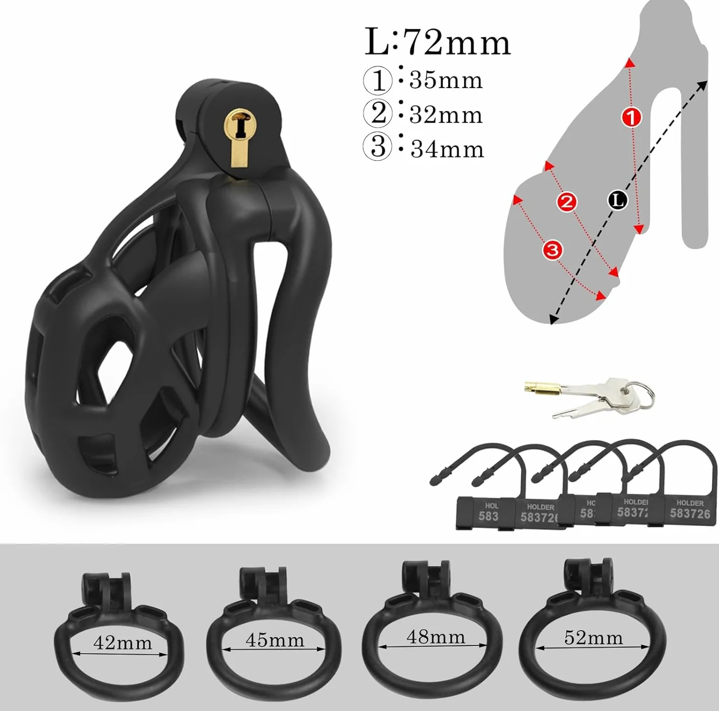 Orthèse 3D Black Cobra avec serrure antivol fixe Protecteur sportif d'extérieur pour hommes (M)