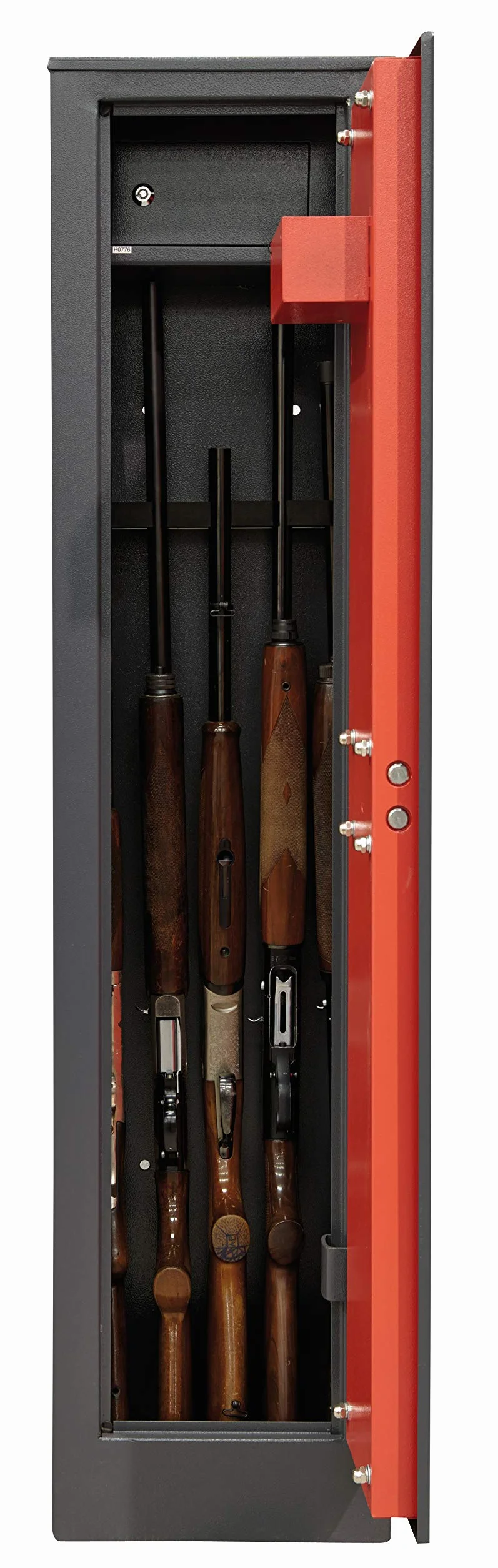 ARREGUI Braco ARM050 Armoire à 5 Fusils en Acier avec Coffre Intérieur | Coffre-fort pour Armes à Feu | FRANCE et ITALIE : valide toutes armes à feu | ESPAGNE : non homologué