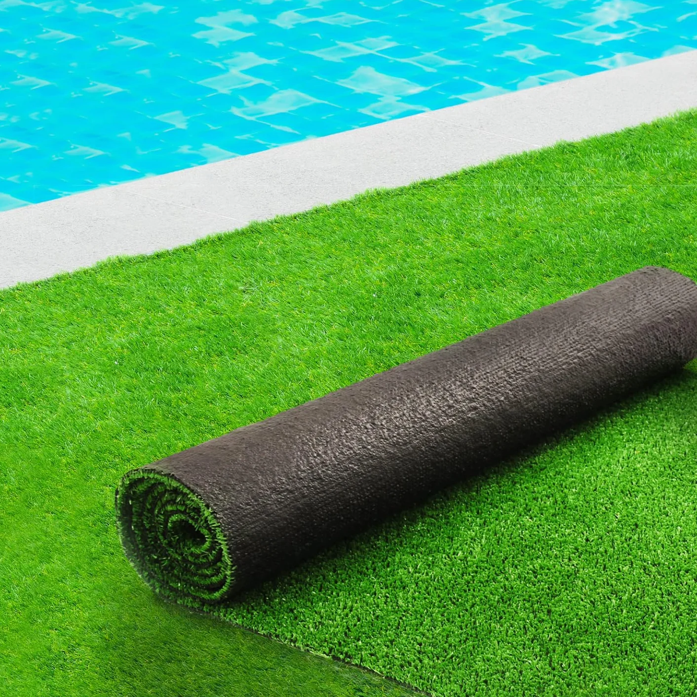 Gazon synthétique Artificiel 1x10 M 7 mm d'épaisseur pour Jardin