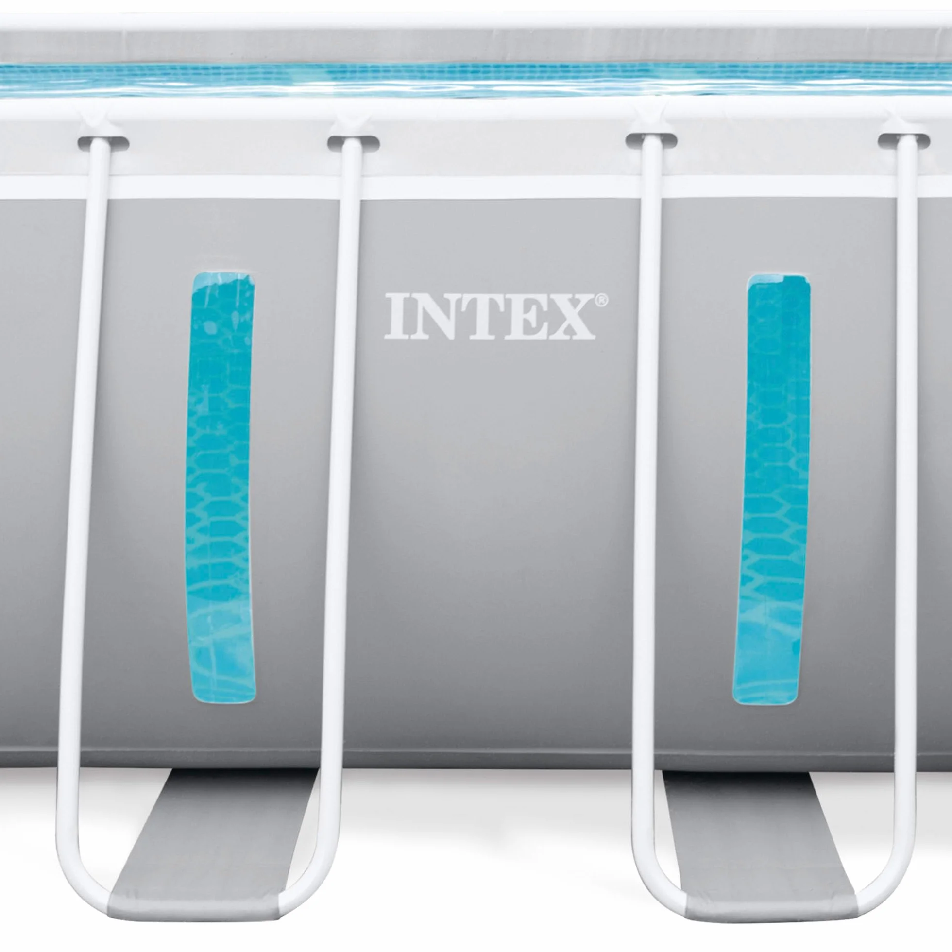 Intex Kit Piscine Clearview Rectangulaire Tubulaire 4,00 x 2,00 x 1,22 m
