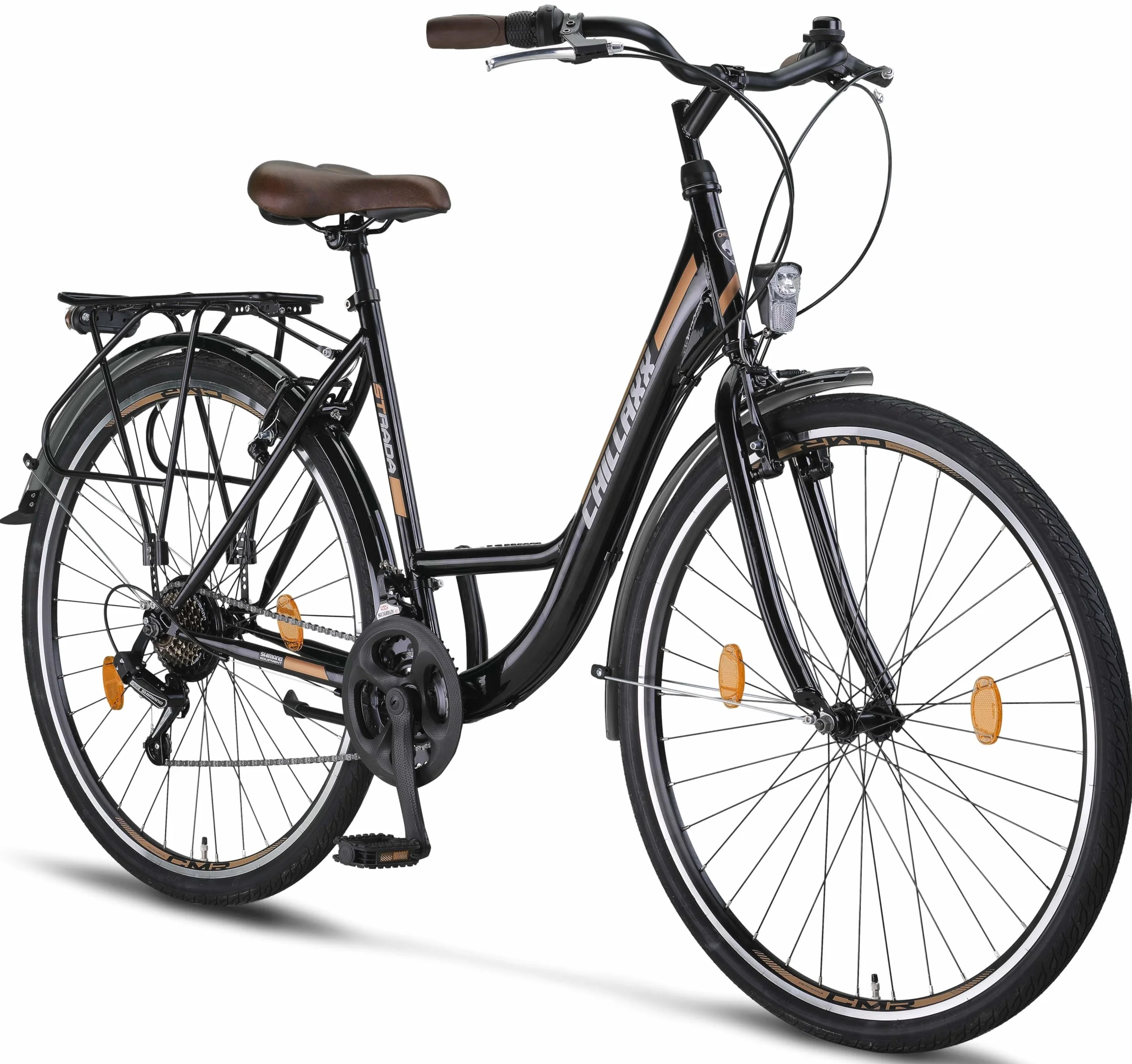Chillaxx Bike Strada Premium Vélo de Ville 26" 28" 21 Vitesses