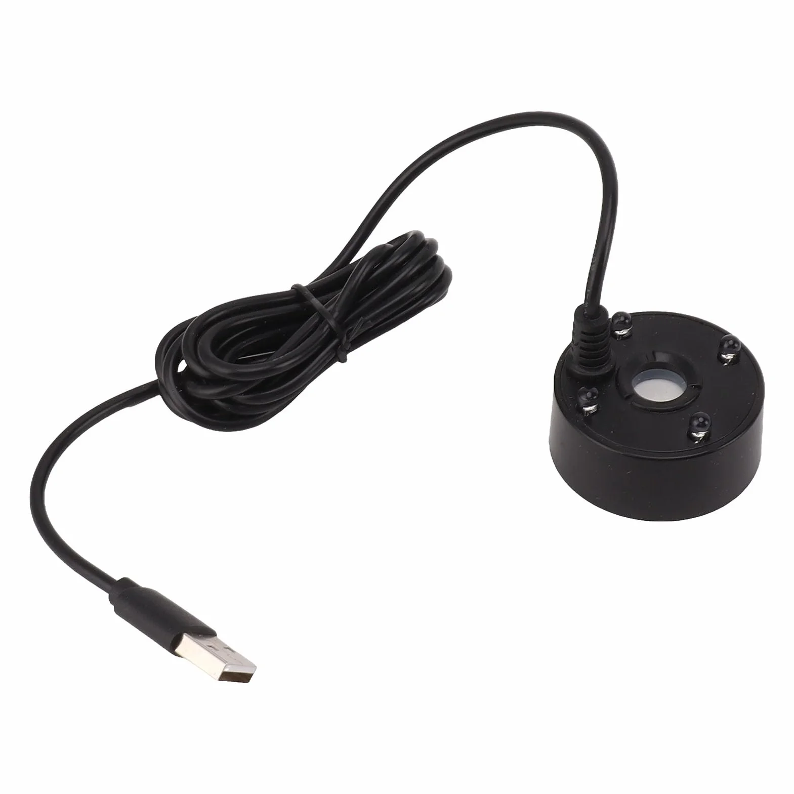 Brumisateur USB 5V LED Machine à Brouillard pour Étang Rocaille Réservoir Poissons Noir