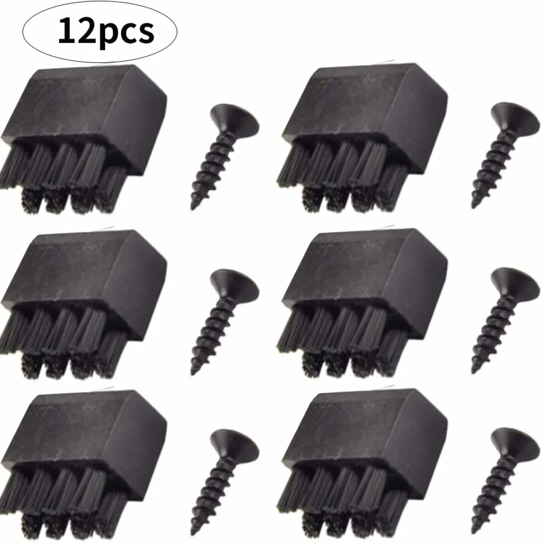 Arrow Rest Bow Rest Plastic Bross Accessoire de tir à l'arc pour Le Remplacement d'arc Noir 6pcs, brosses de Repos de flèche