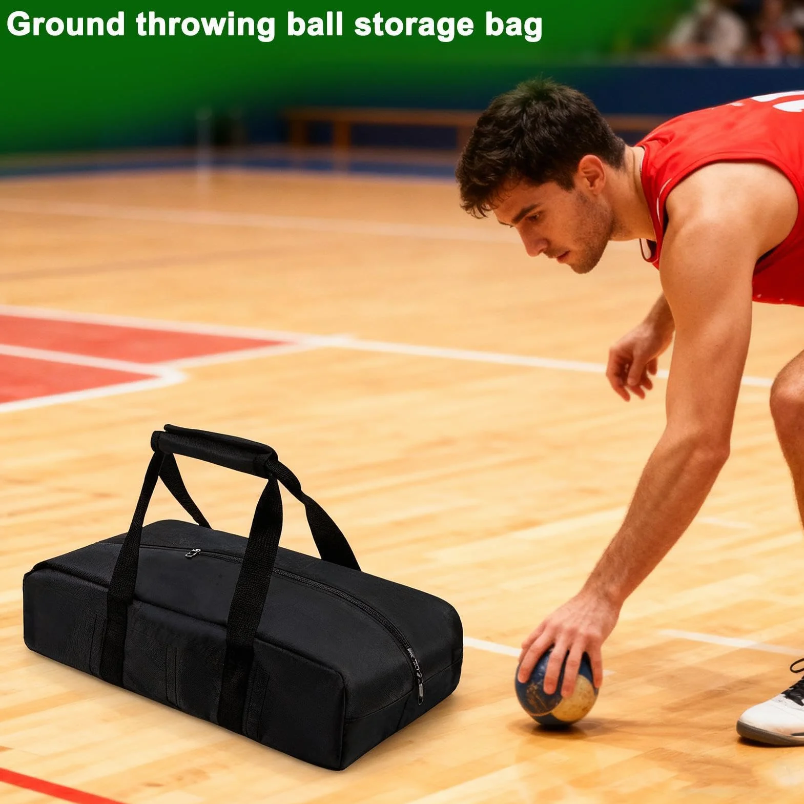 Générique Boccia-Balltasche - 43 Cm Oxford-Stoff Tragetasche | Acht Fächer, Robuste Boule-Aufbewahrung Für Freizeitspieler, Garten, Sportausrüstung, Familienaktivitäten, Und Wettkampf-Spiele