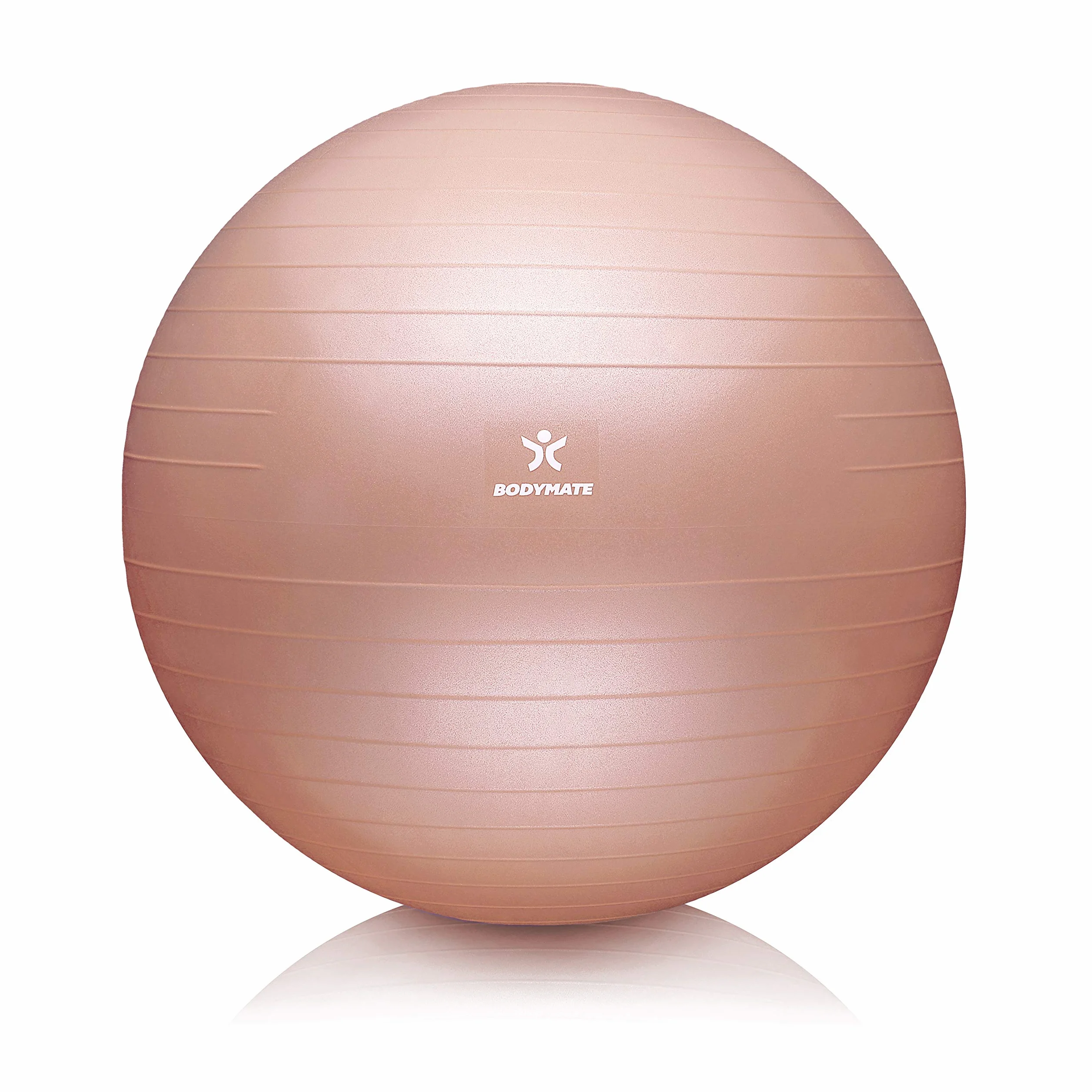 BODYMATE Ballon Fitness avec Pompe et E-Book - Tailles et Coloris Variés