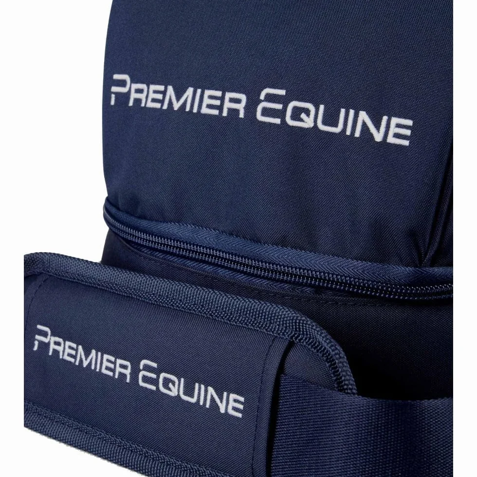 PremierEquine Sac pour casque d'équipe - Bleu marine