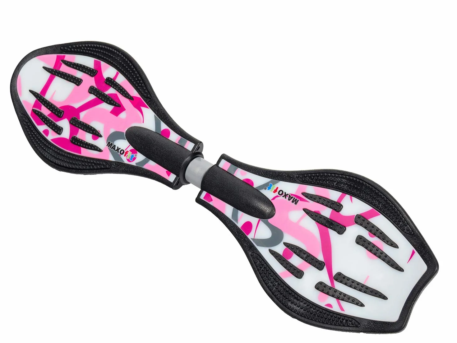 MAXOfit® Waveboard Mini « Luna », charge max. 100 kg , roues lumineuses et sac inclus - 72cm x 19,5cm x 11cm