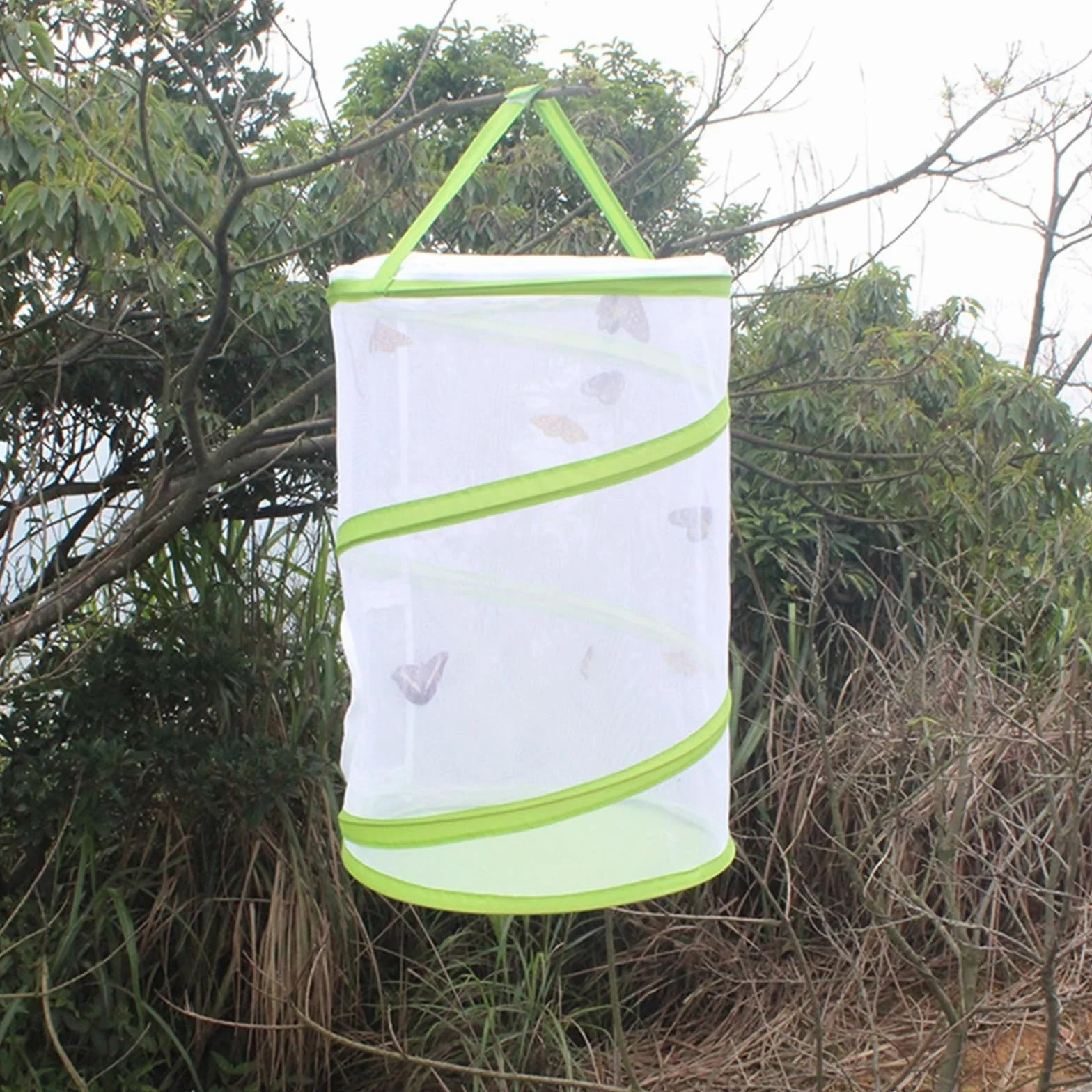 Cage à Papillons Grande pour Enfants, Filet Anti-Insectes, Cage d'Alimentation