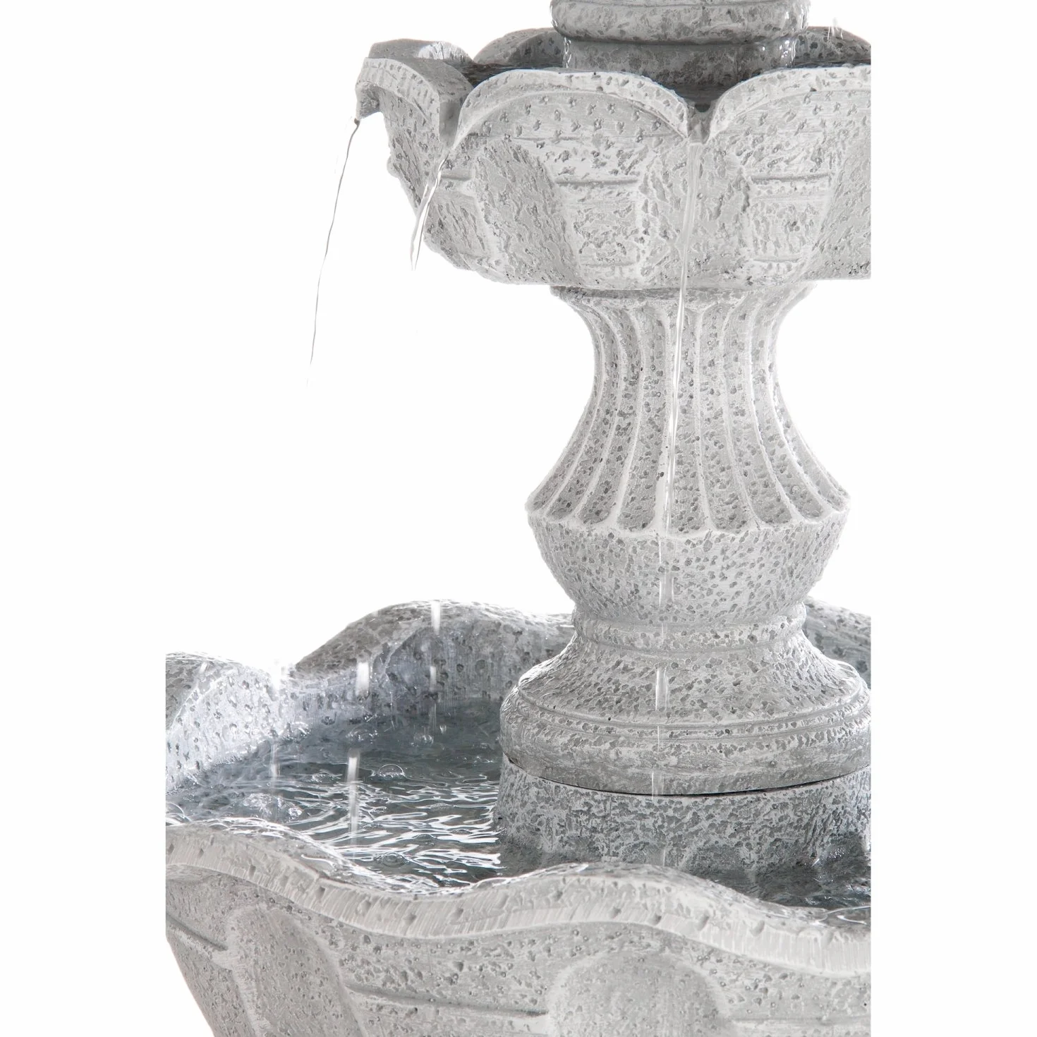 Fontaine de Jardin STILISTA modèle Athene Aspect Pierre 50 x 48 x 85 cm avec Pompe