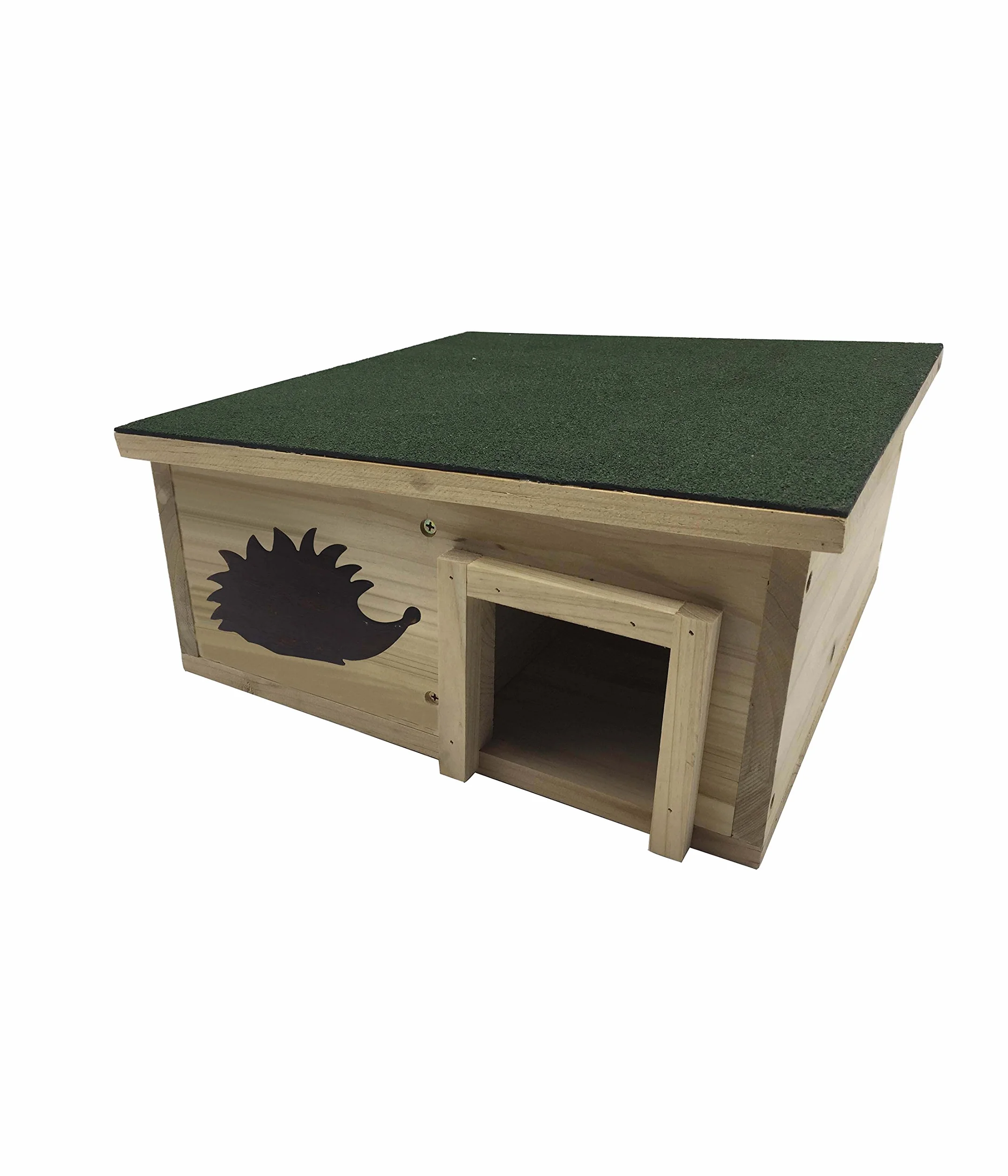 Dehner Natura Maison de hérisson Karlie 40 x 40 x 19 cm Bois de Sapin Naturel