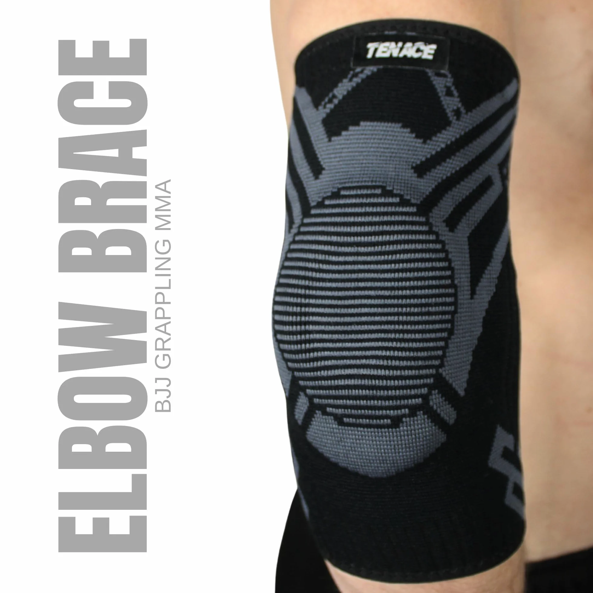 Tenace Jiu Jitsu Coudière Grappling Protection coudes de compression et rembourrage MMA, BJJ, Muay Thai, Judo Haute Durabilité et Performance Unisexe
