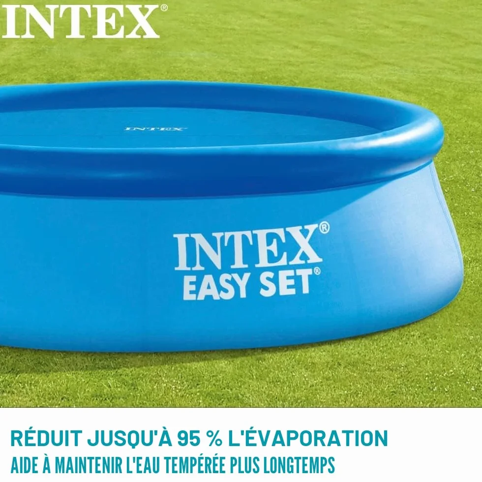 Intex Bâche Solaire Piscine Easy Pool 244 cm Bleu