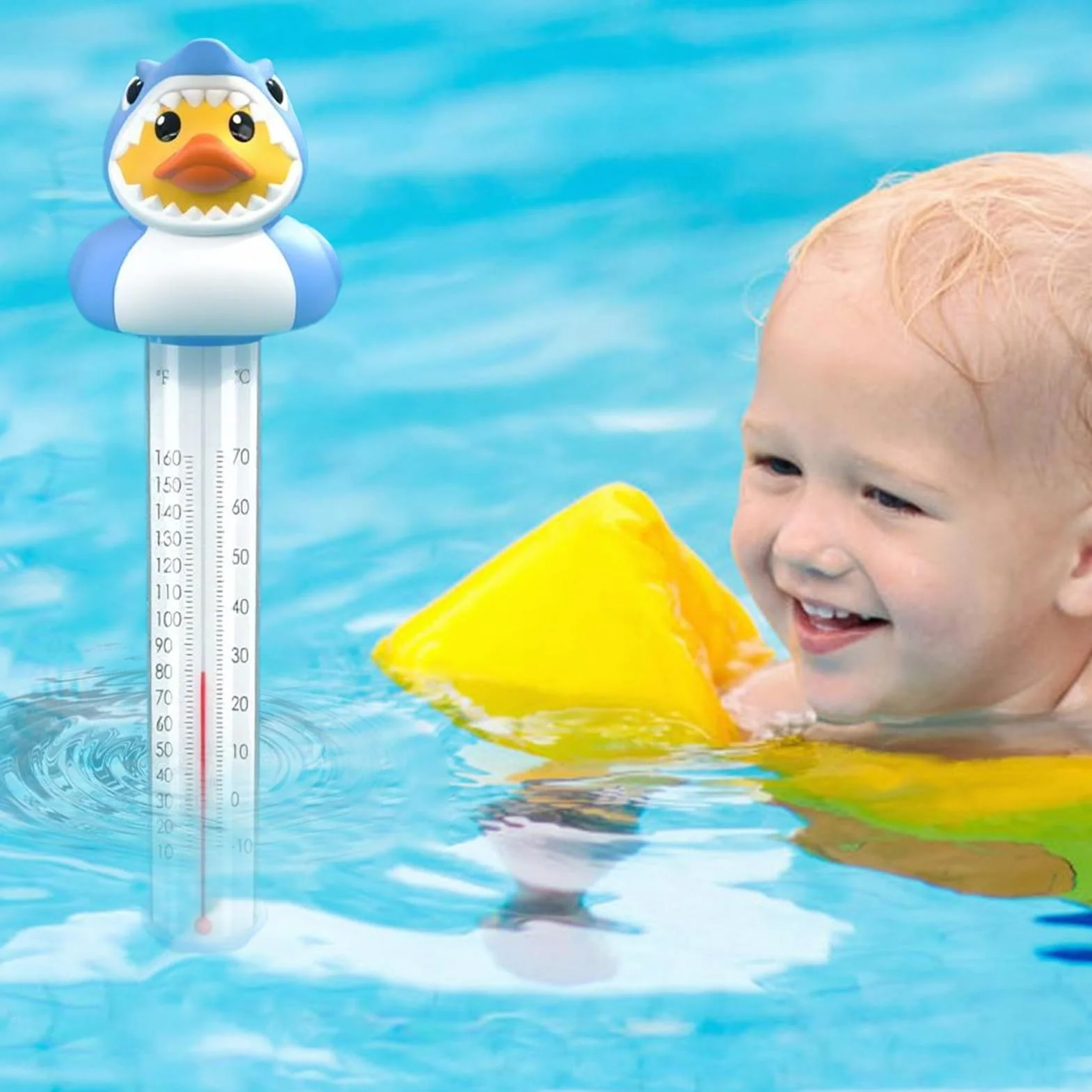 Thermomètre de piscine flottant canard – Facile à lire pour piscine extérieure