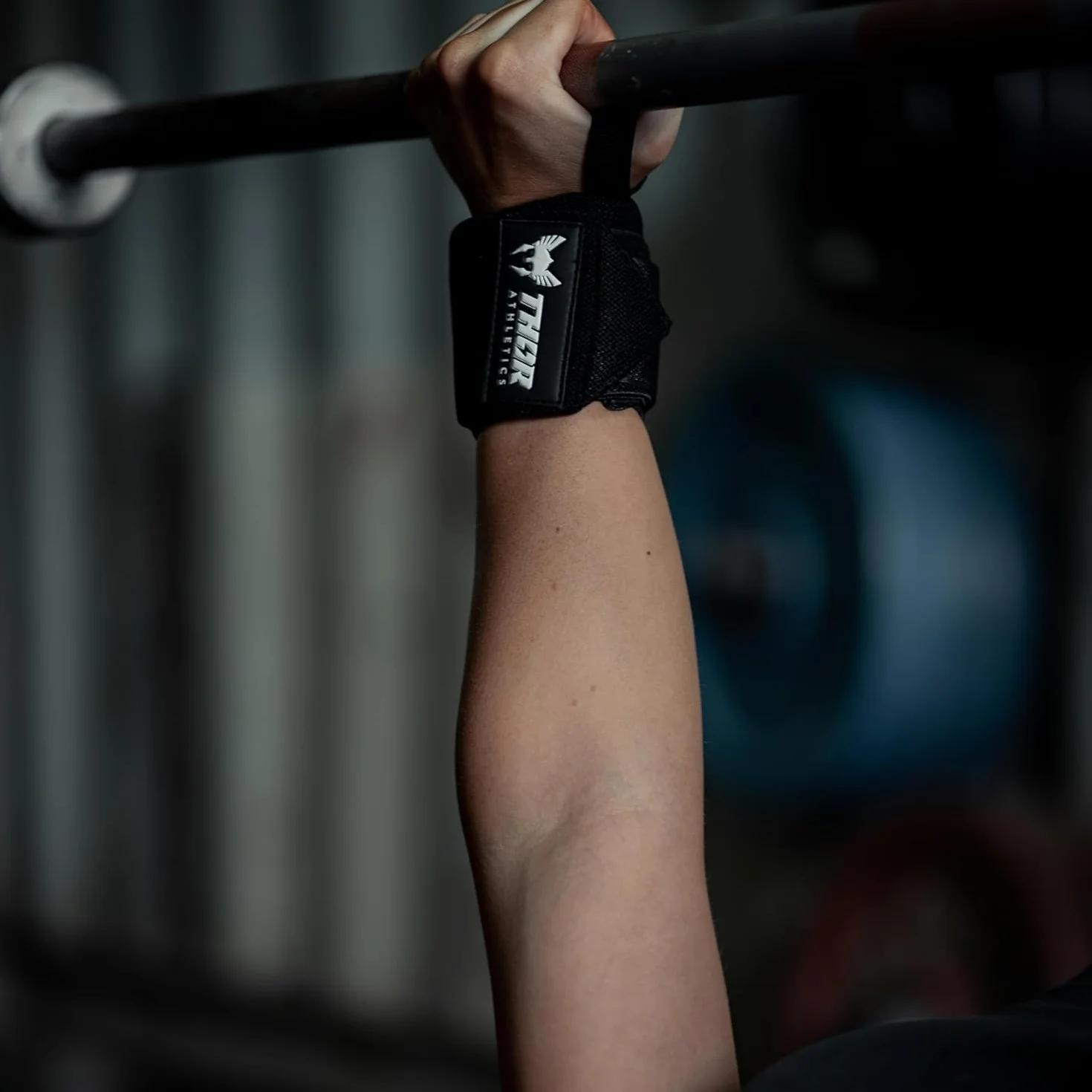 Thor Athletics Bande Poignet Musculation, Sangle de Poignet Forte, Bracelet de Musculation, Crossfit, Fitness, 60cm