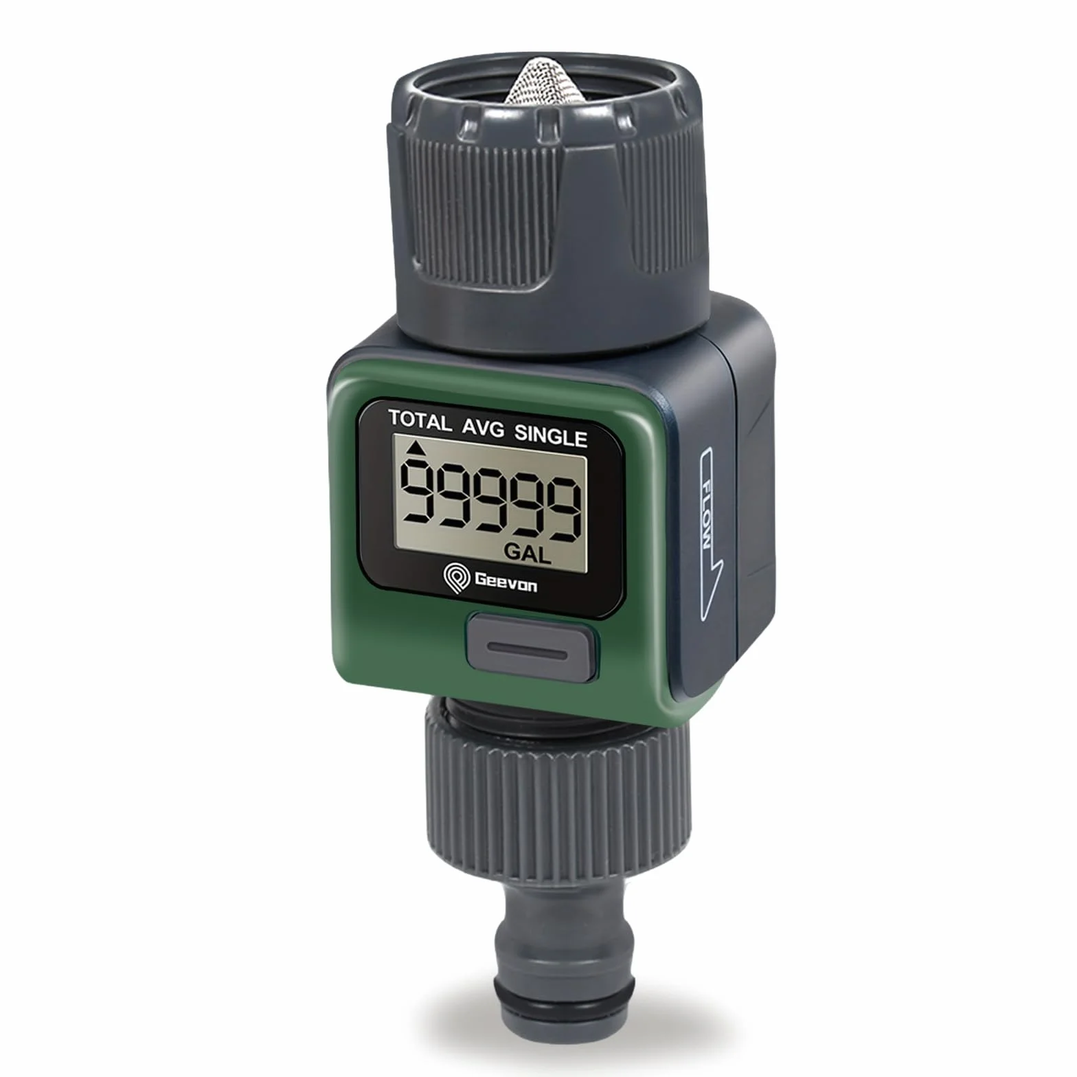 Geevon Compteur d'eau numérique IPX6 étanche pour irrigation jardin extérieur